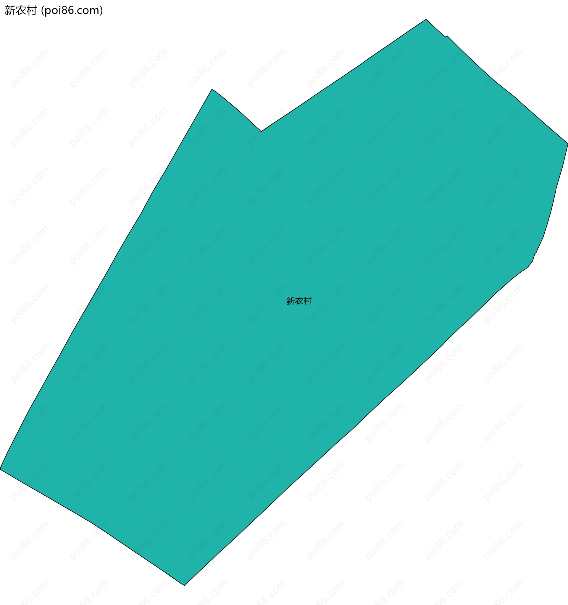 新农村边界地图