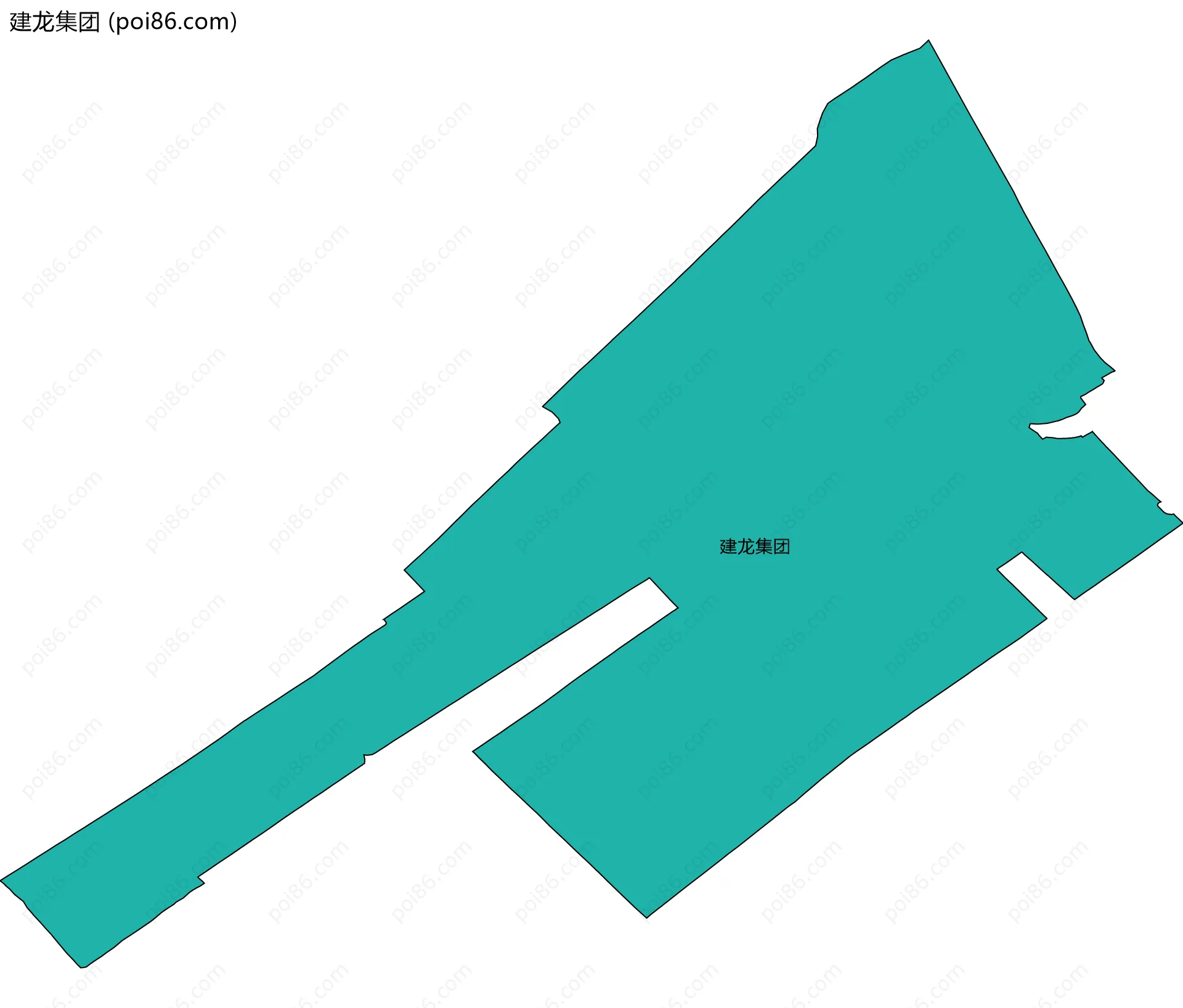 建龙集团边界地图