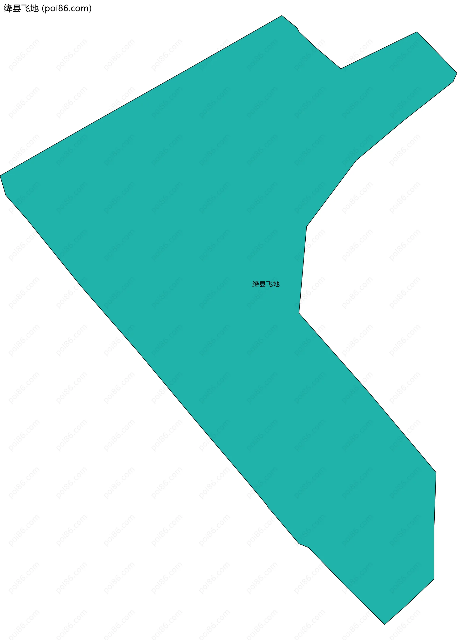 绛县飞地边界地图