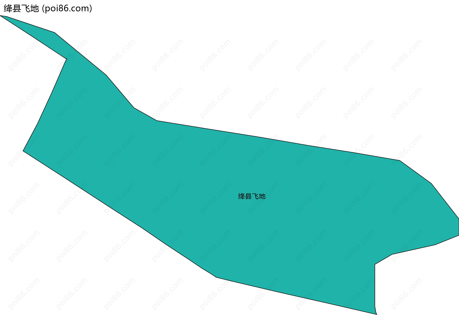 绛县飞地边界地图