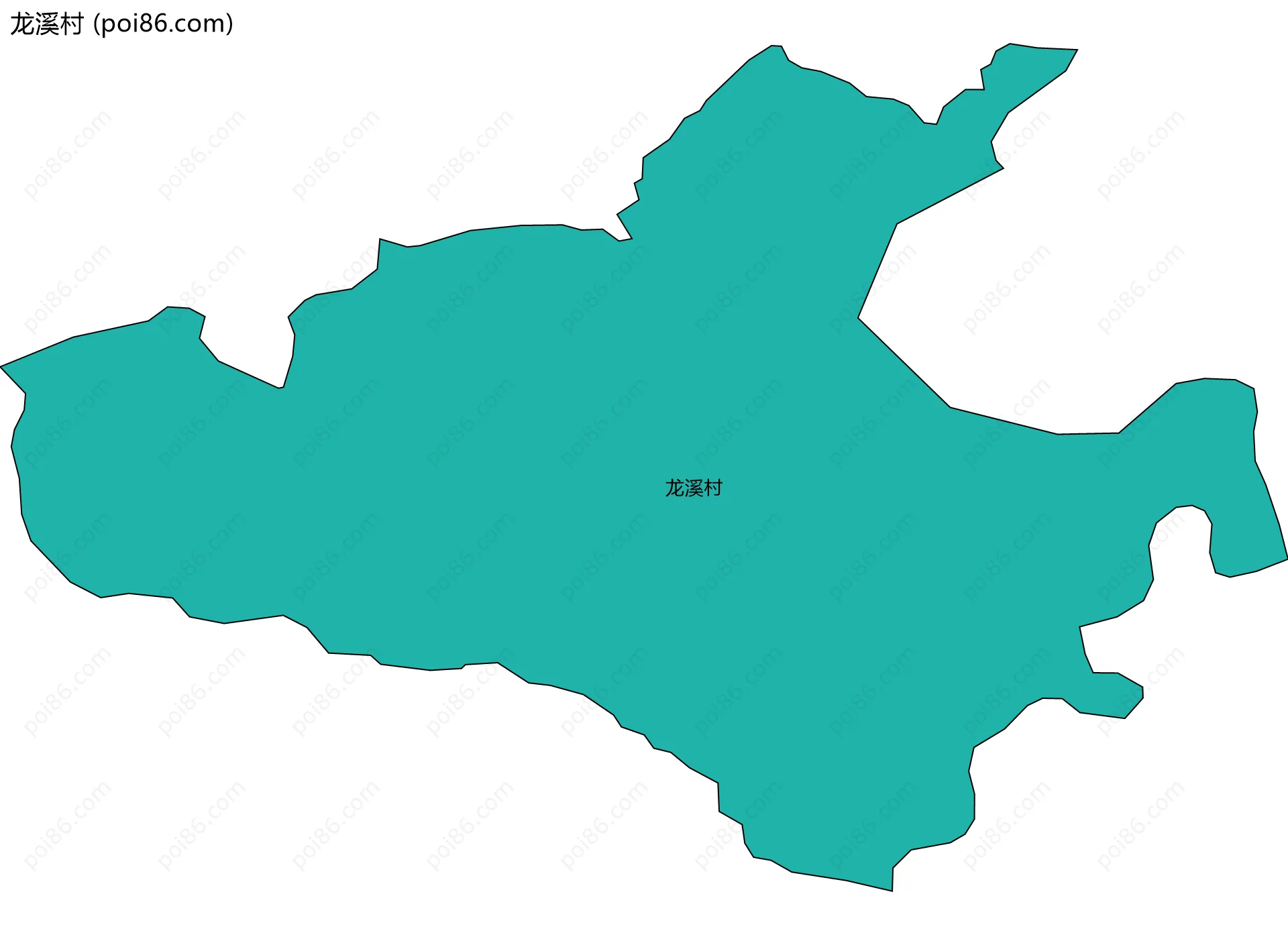 龙溪村边界地图