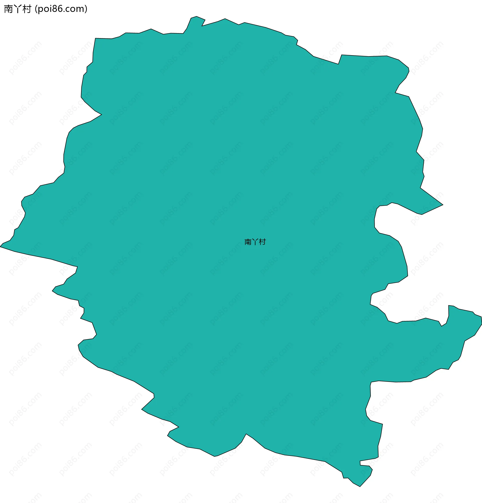 南丫村边界地图