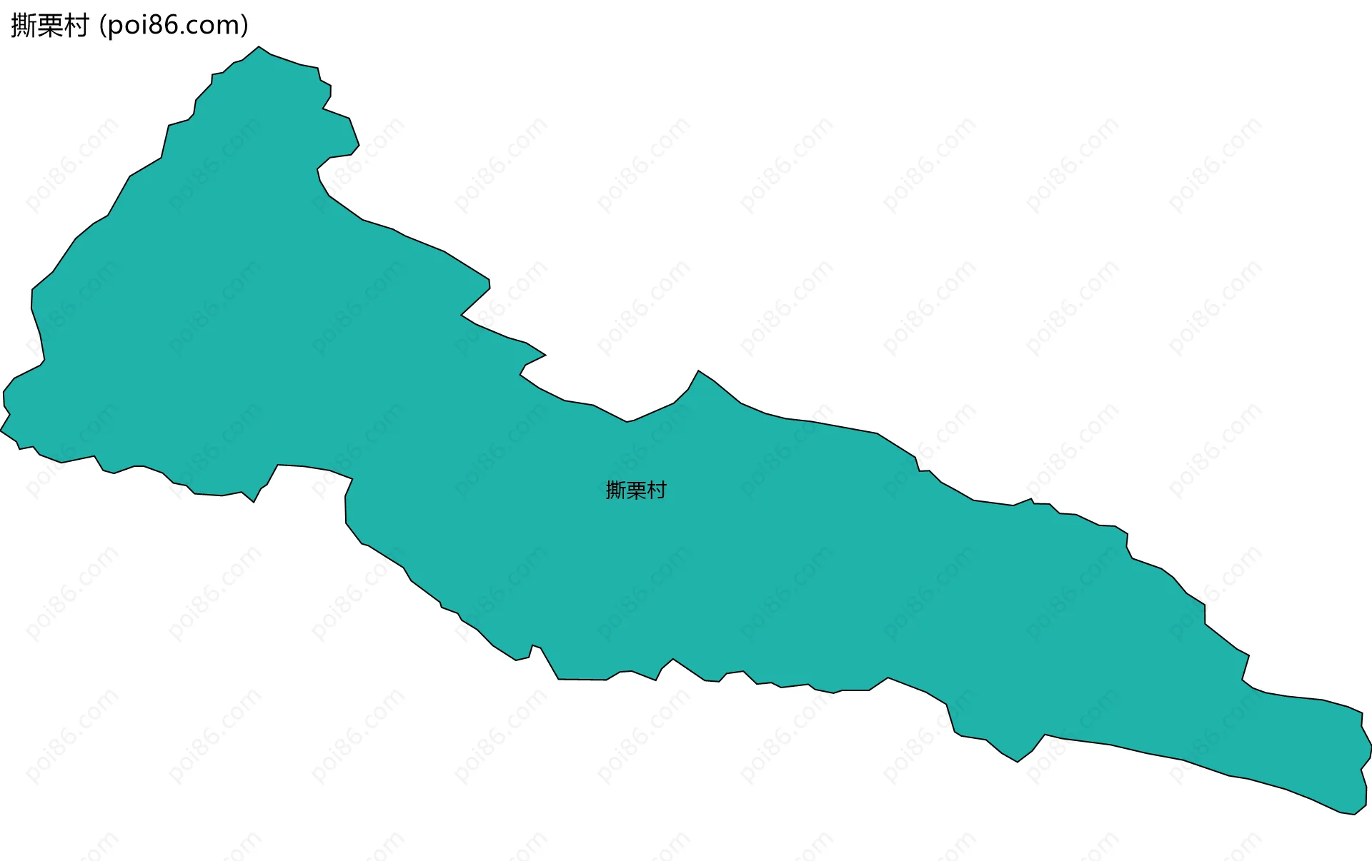 撕栗村边界地图