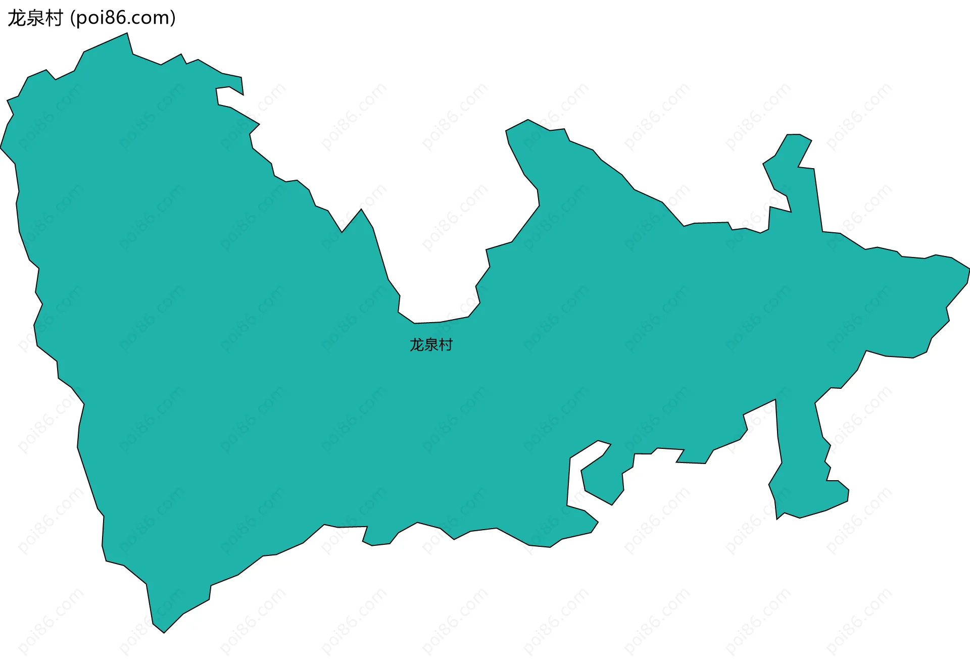 龙泉村边界地图