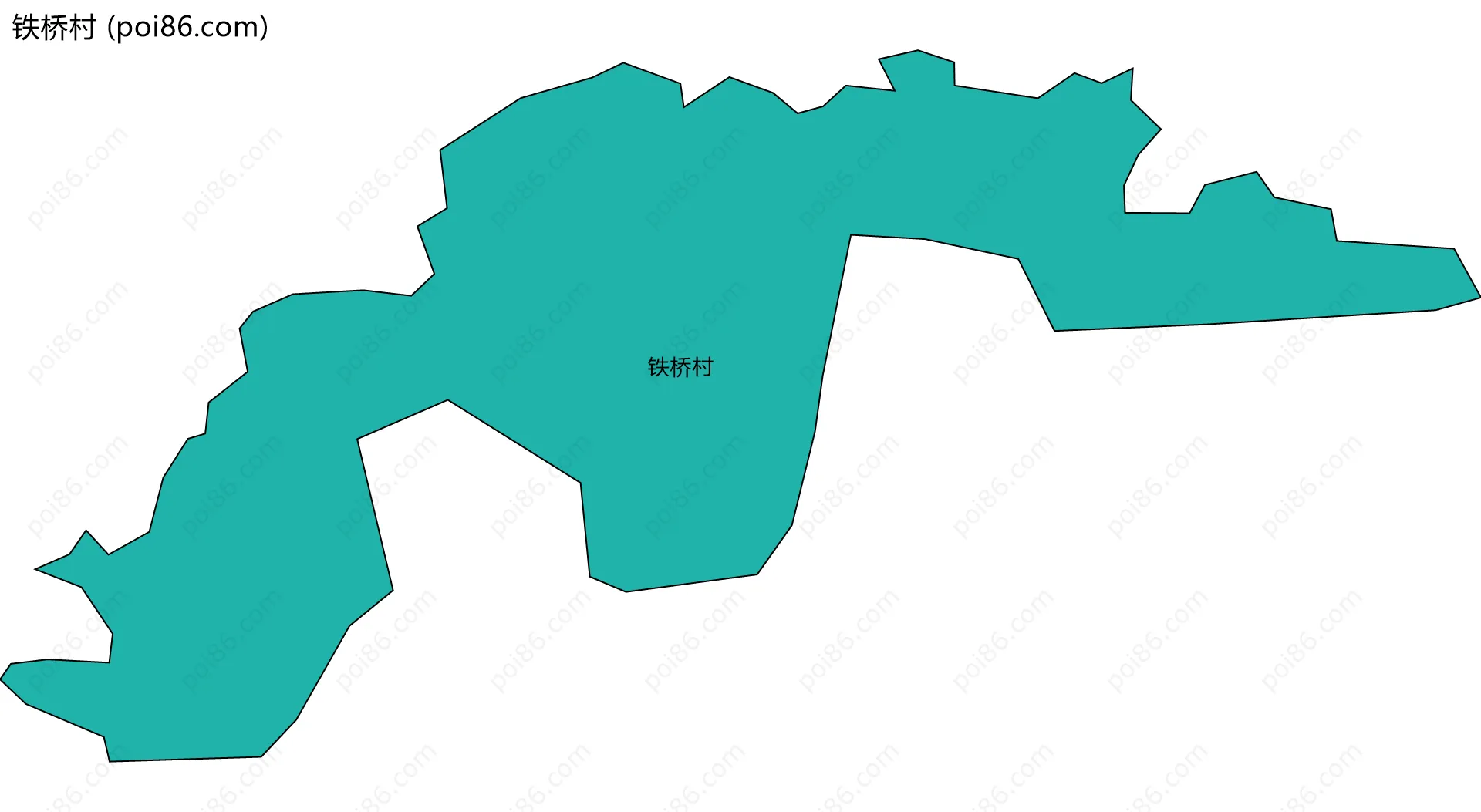 铁桥村边界地图