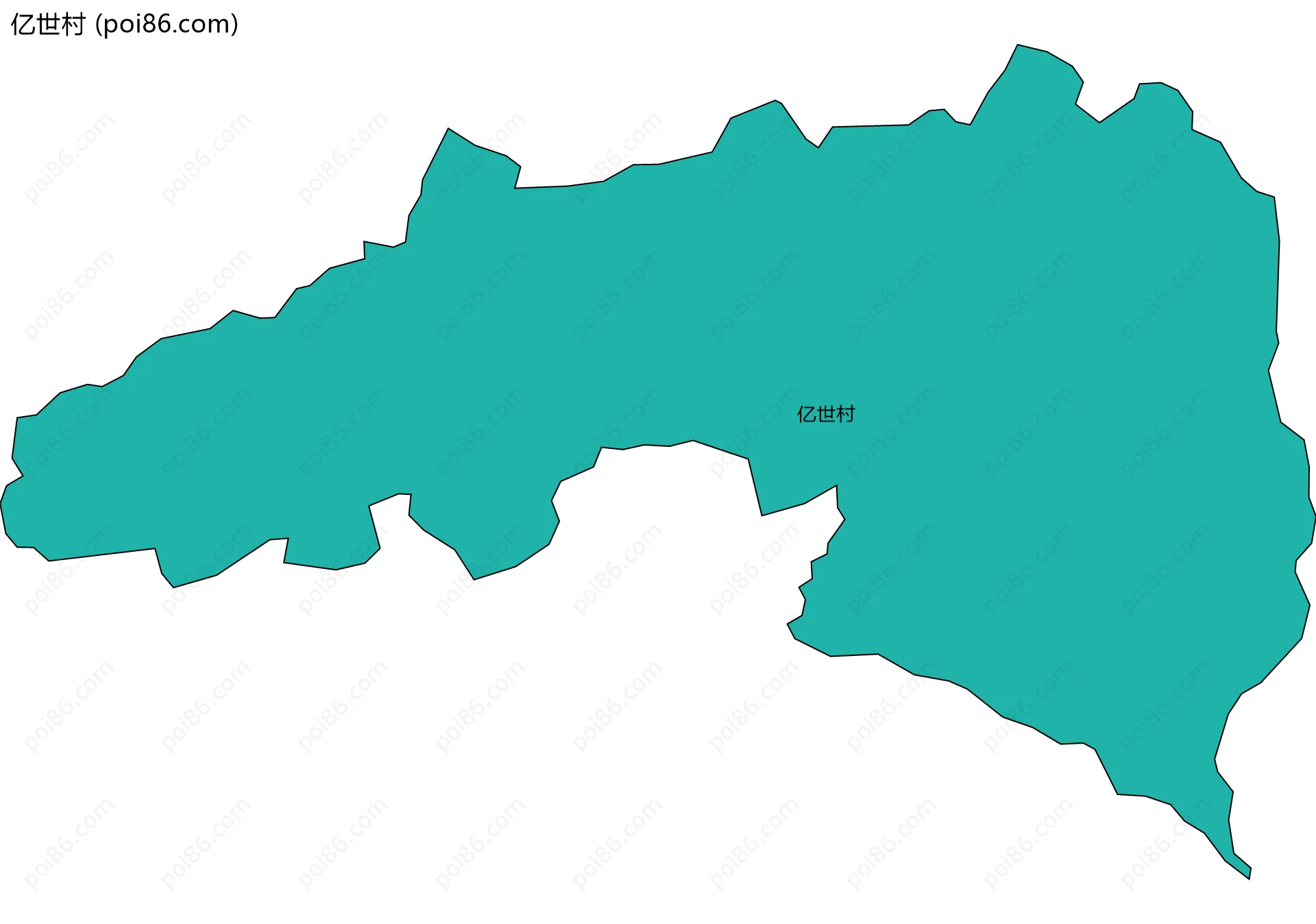 亿世村边界地图