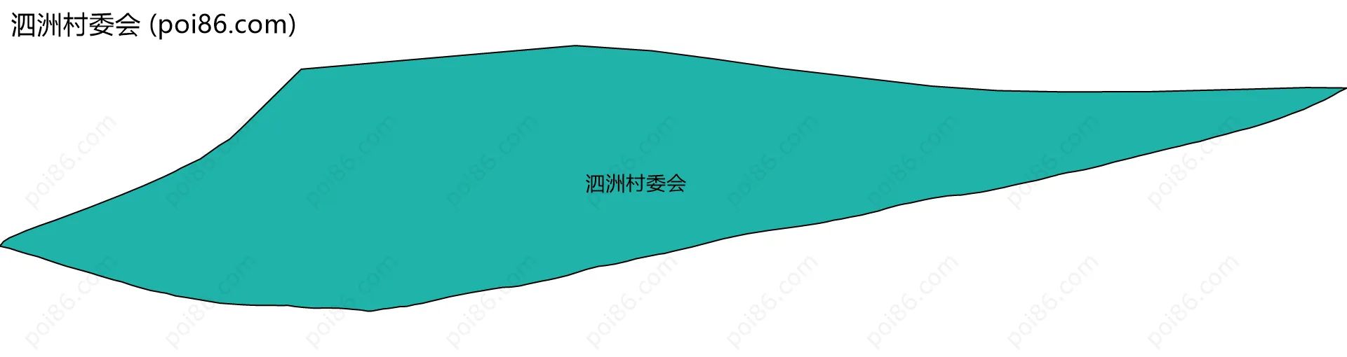 泗洲村委会边界地图