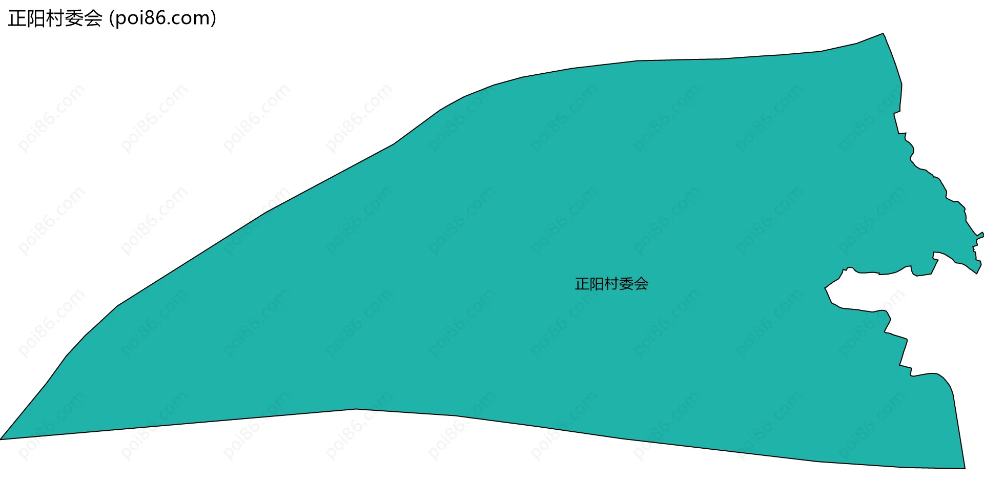 正阳村委会边界地图