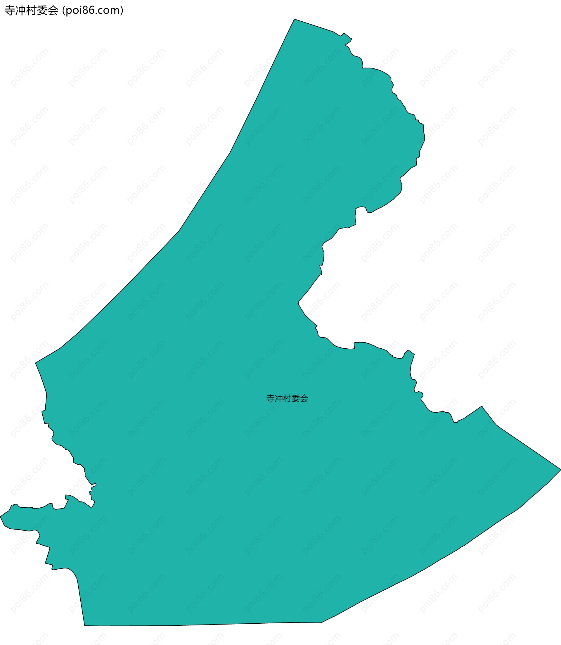 寺冲村委会边界地图