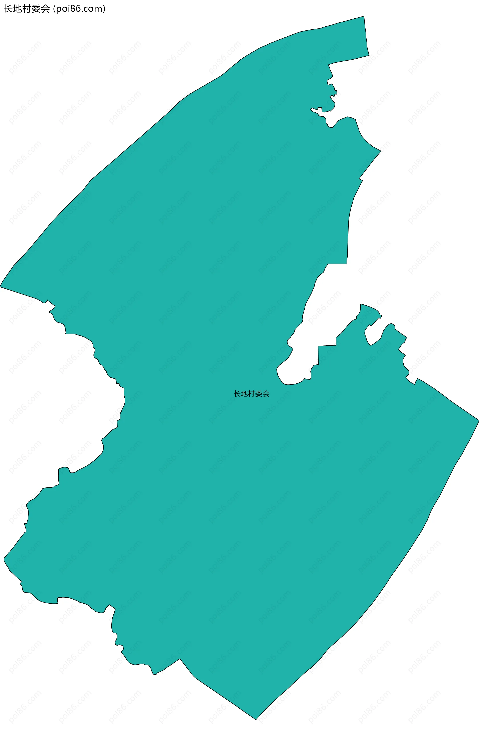 长地村委会边界地图