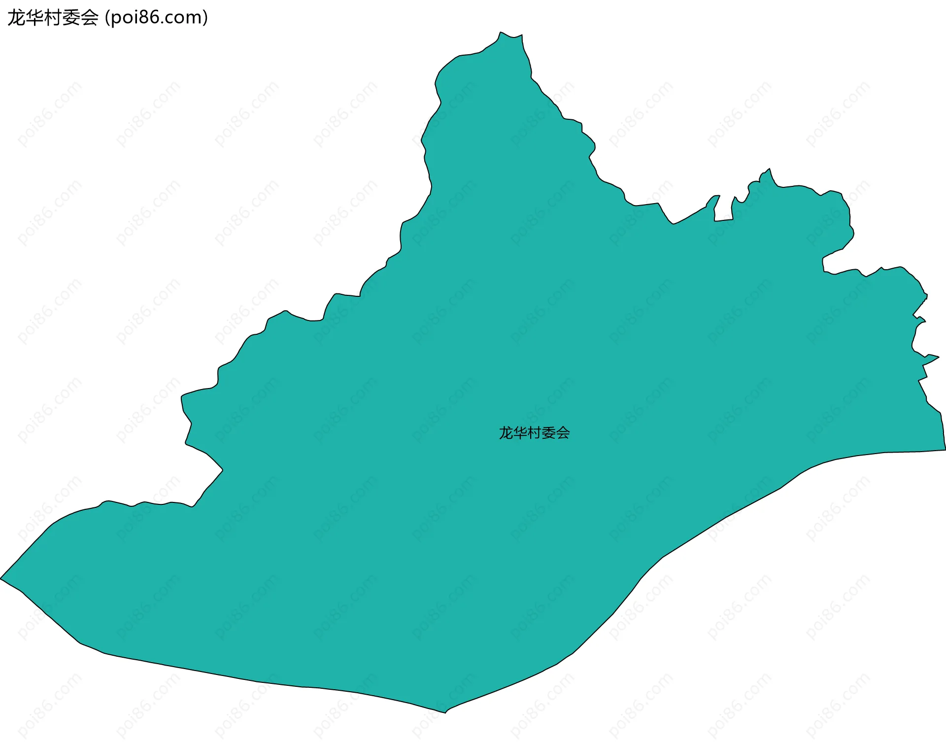 龙华村委会边界地图