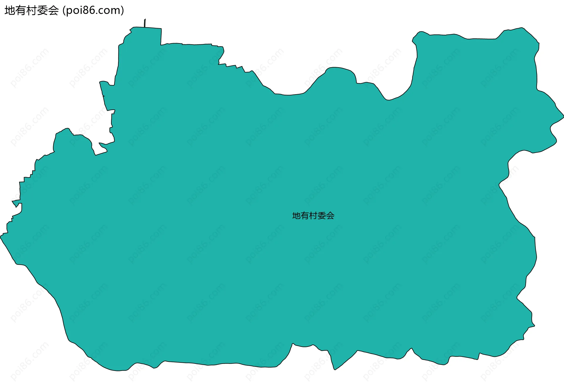 地有村委会边界地图