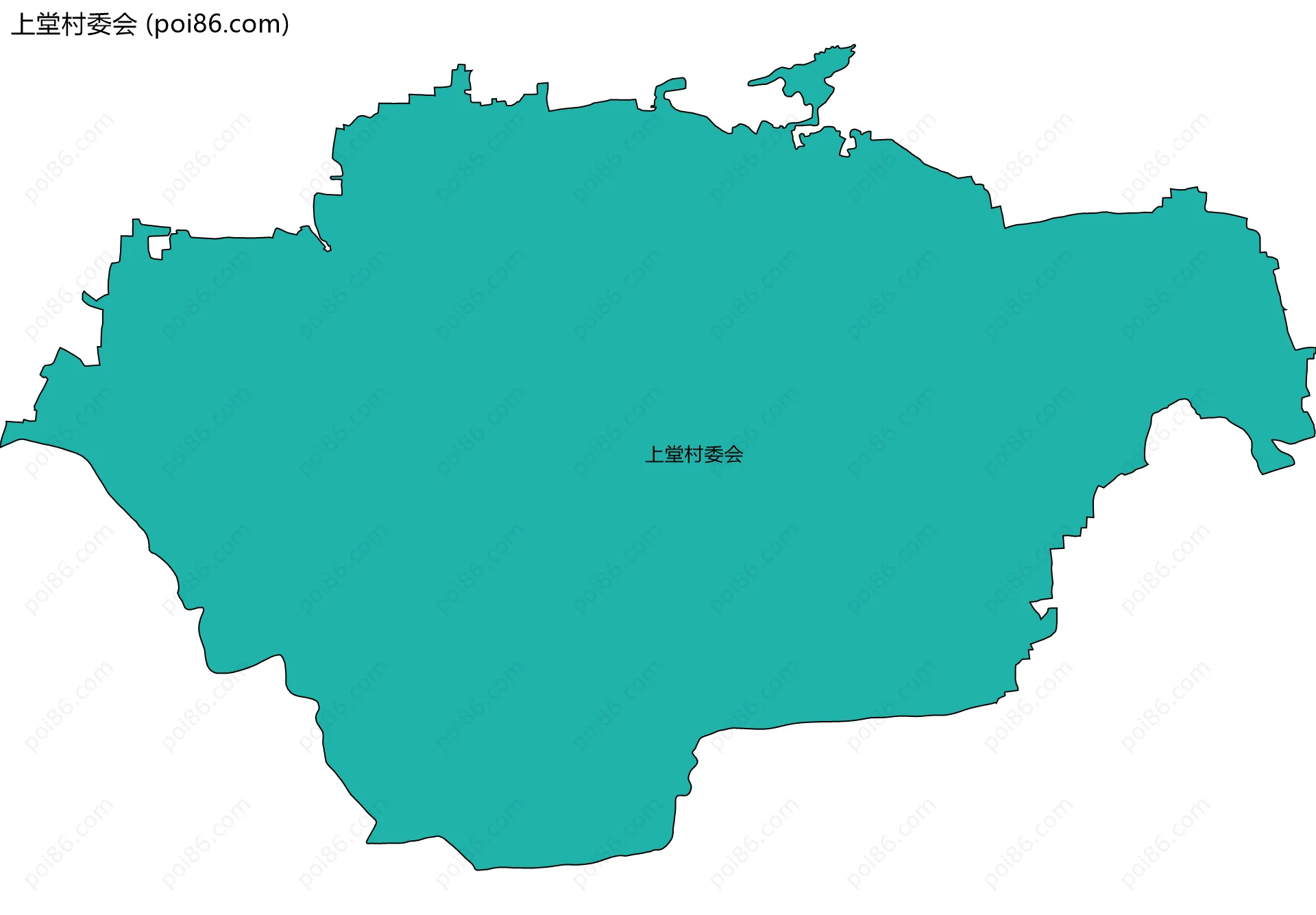 上堂村委会边界地图