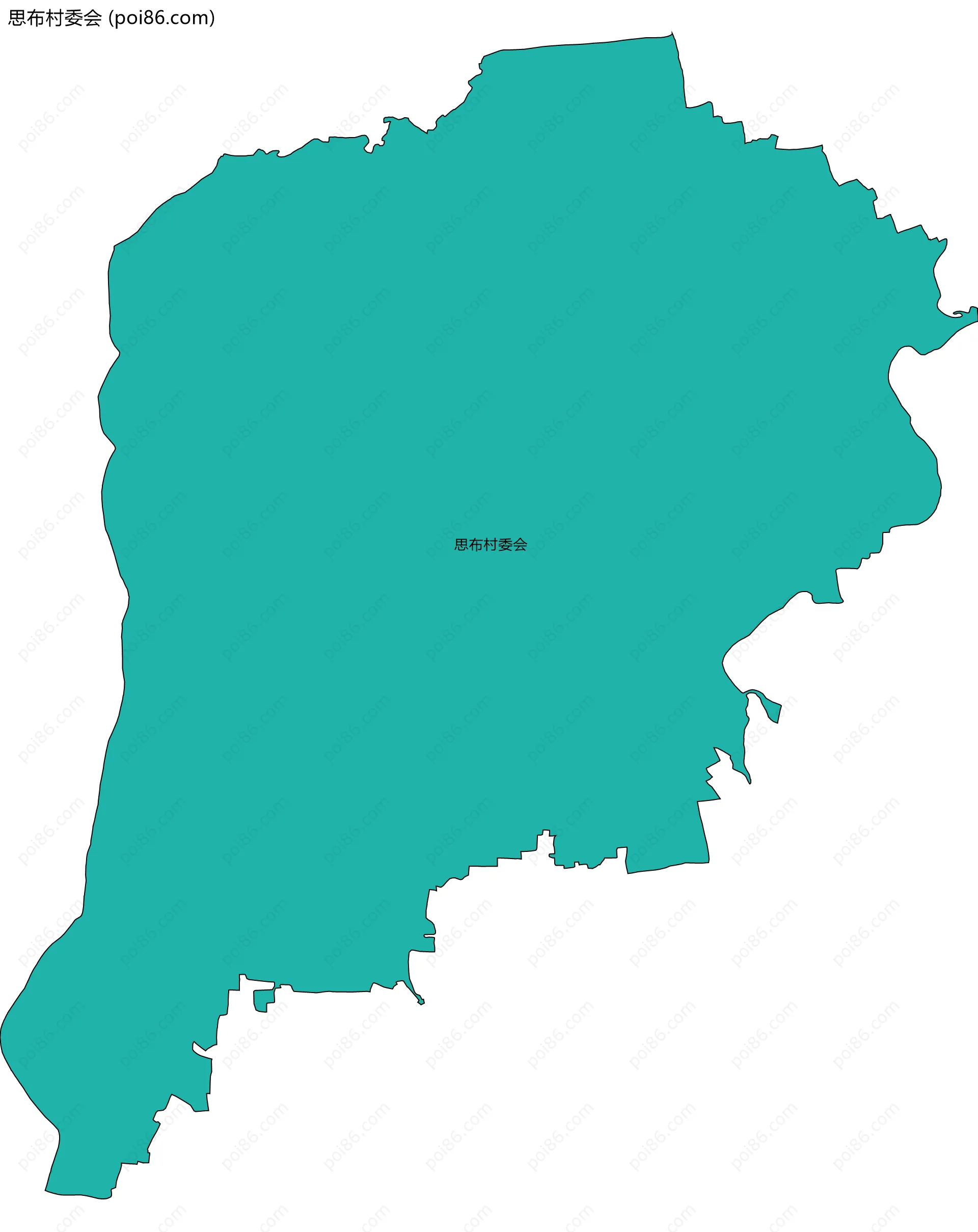 思布村委会边界地图