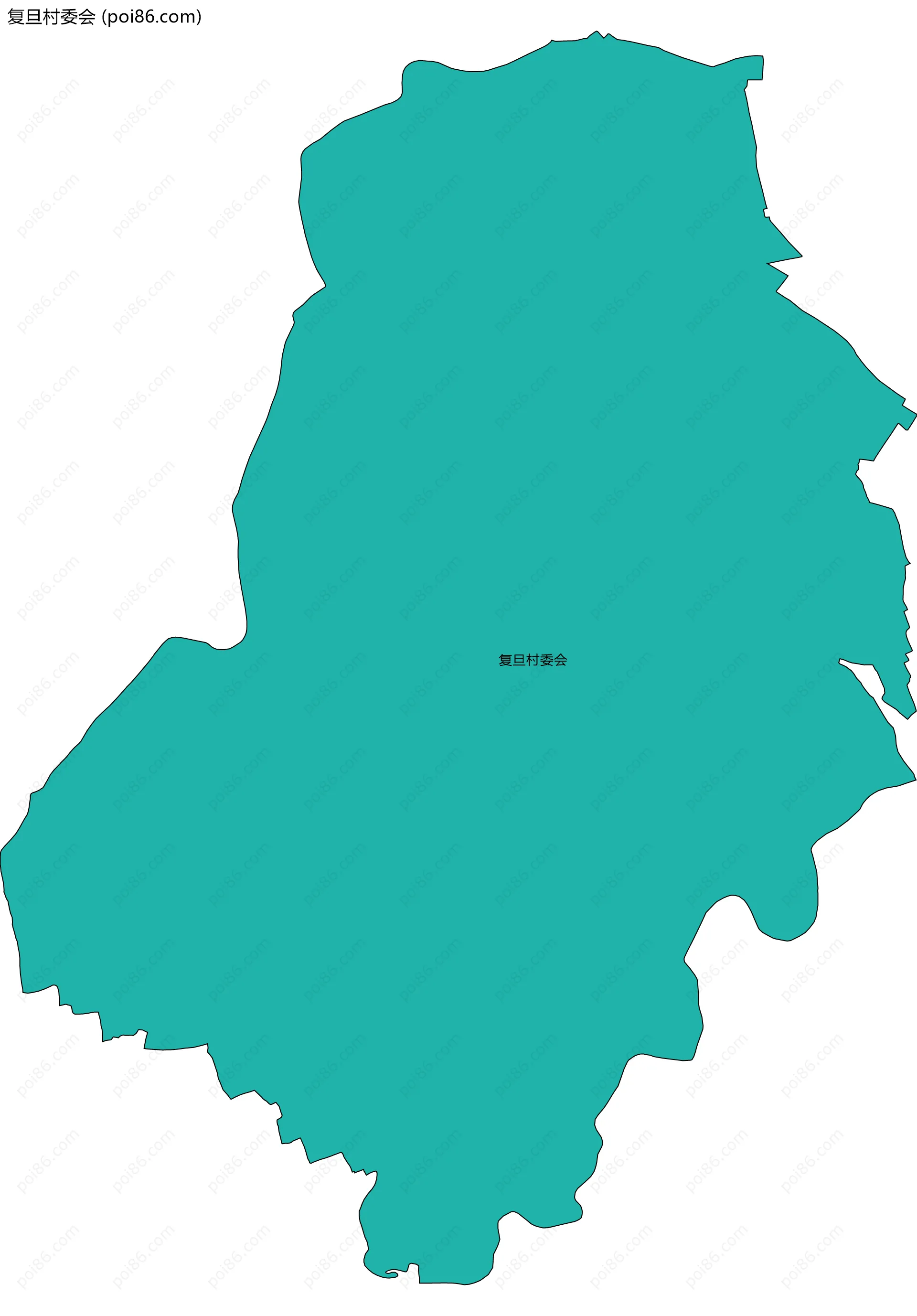 复旦村委会边界地图