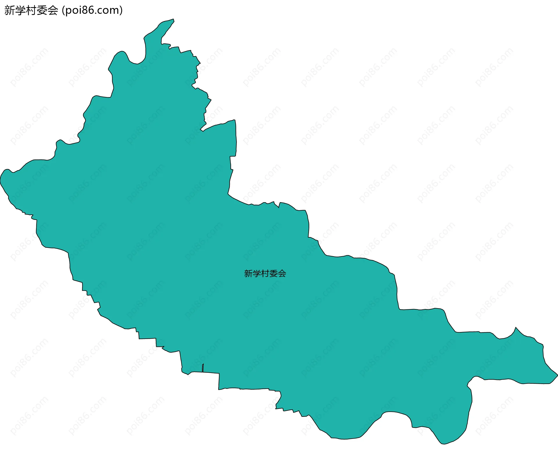 新学村委会边界地图
