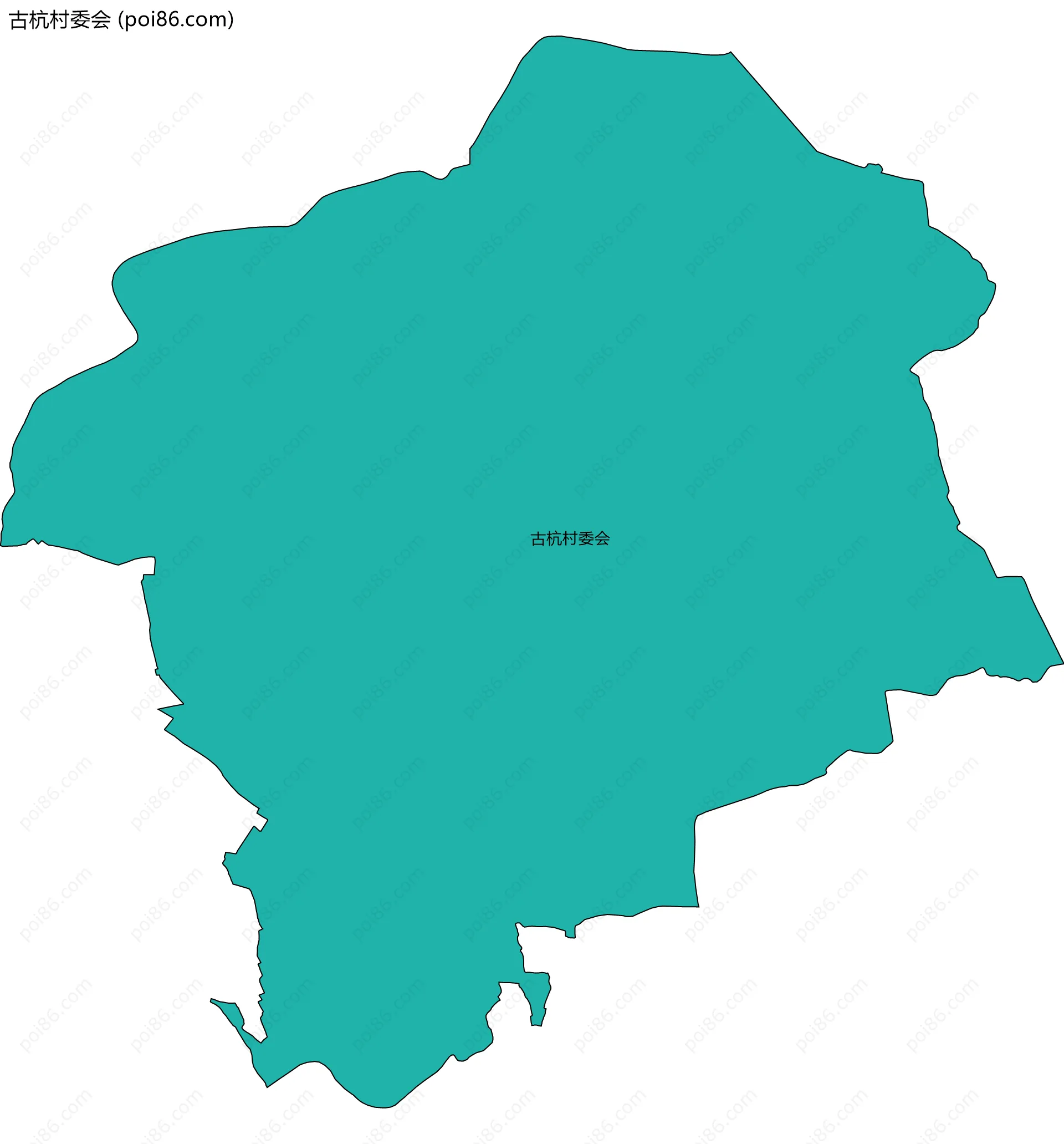 古杭村委会边界地图