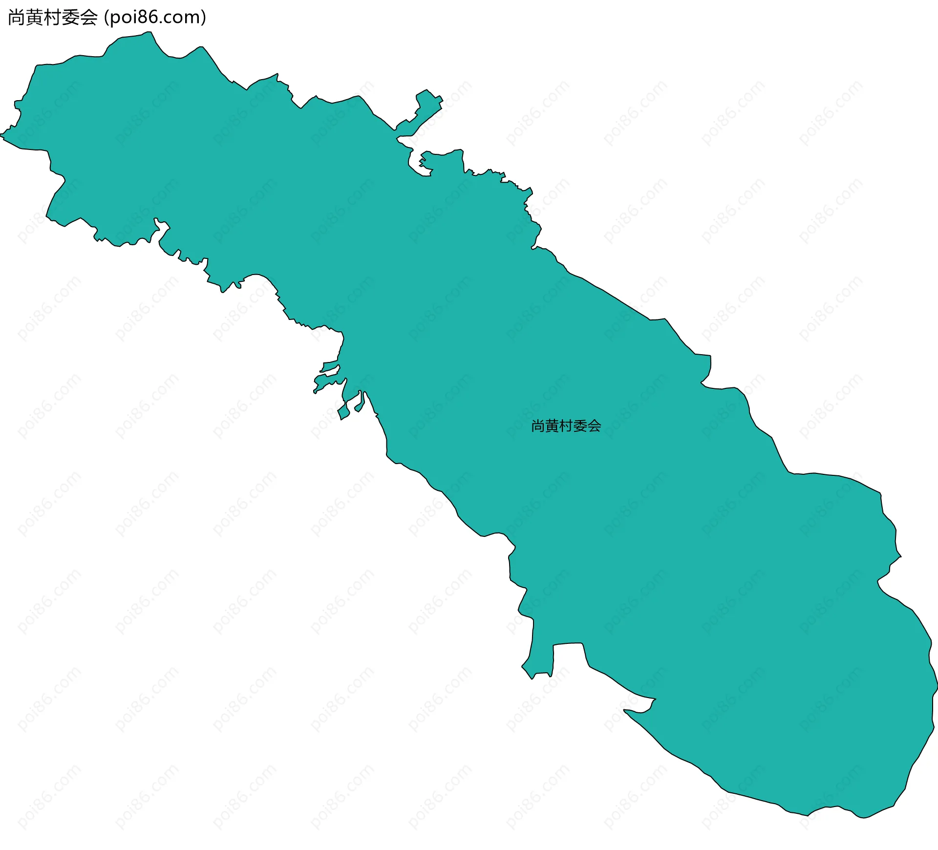 尚黄村委会边界地图