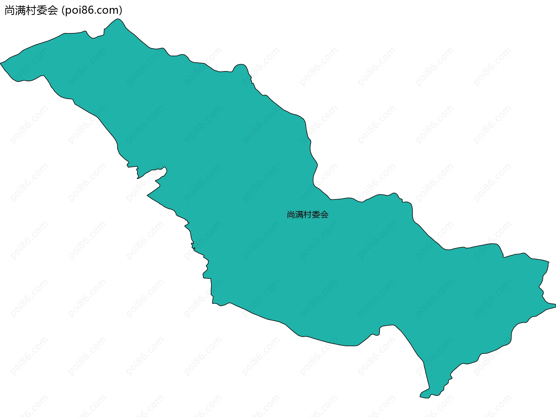 尚满村委会边界地图