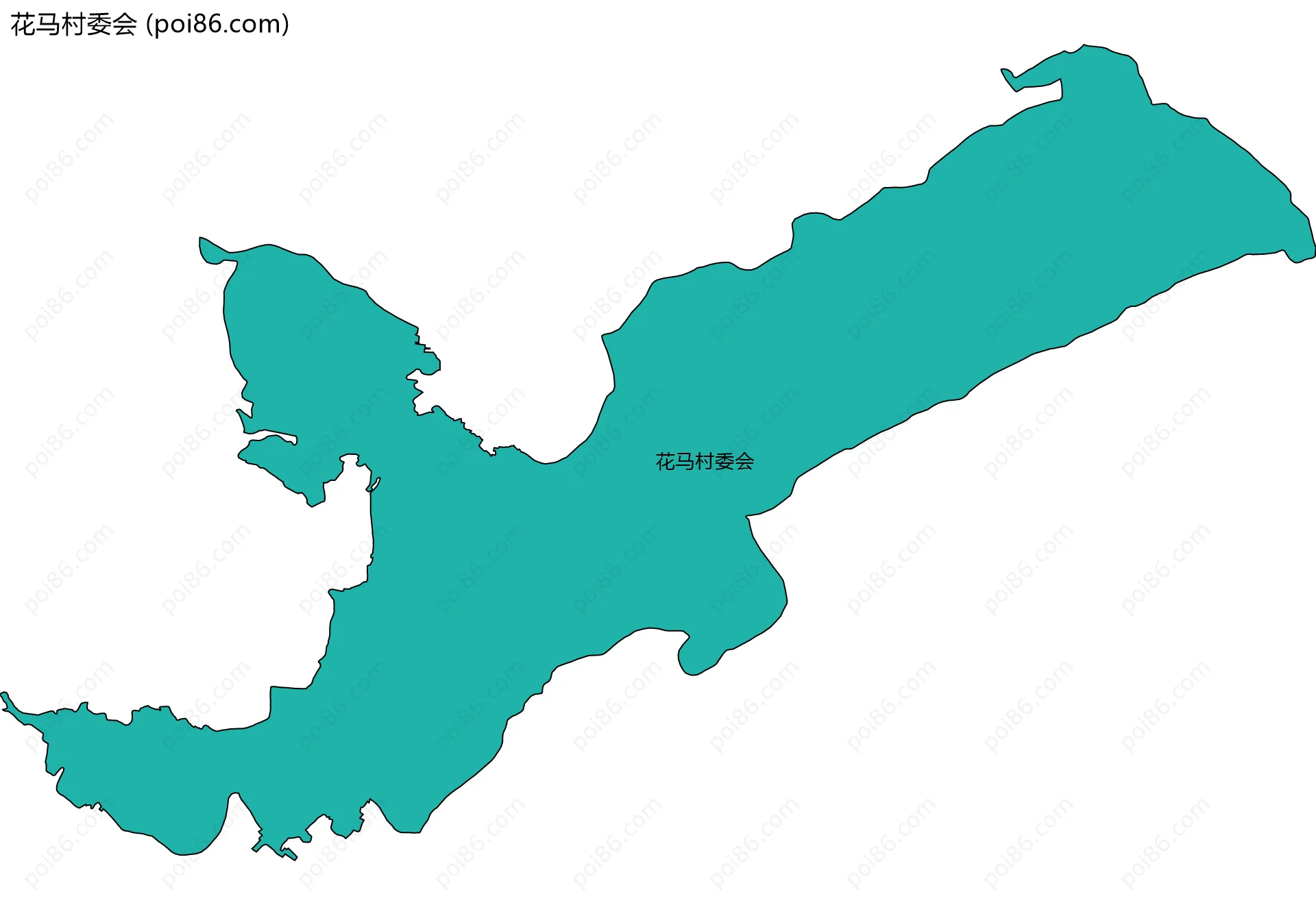 花马村委会边界地图