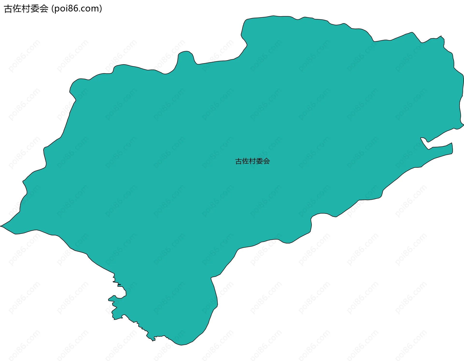 古佐村委会边界地图