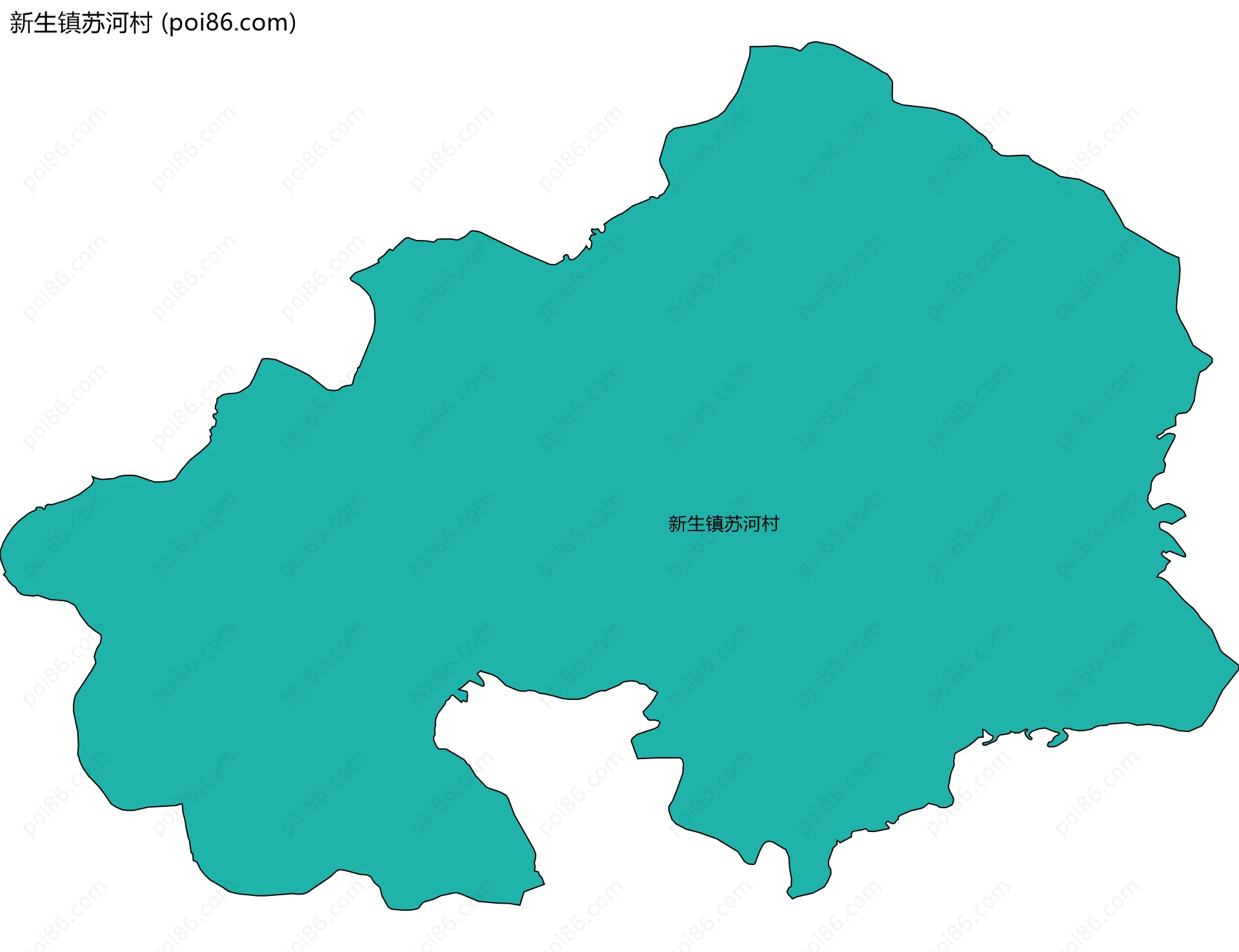 新生镇苏河村边界地图