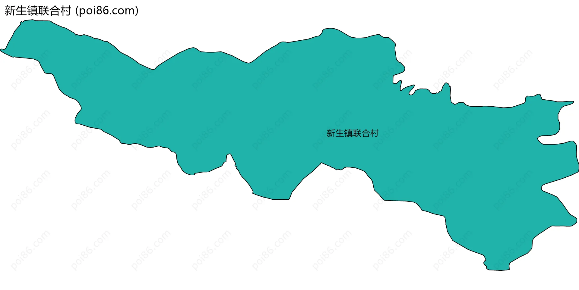 新生镇联合村边界地图