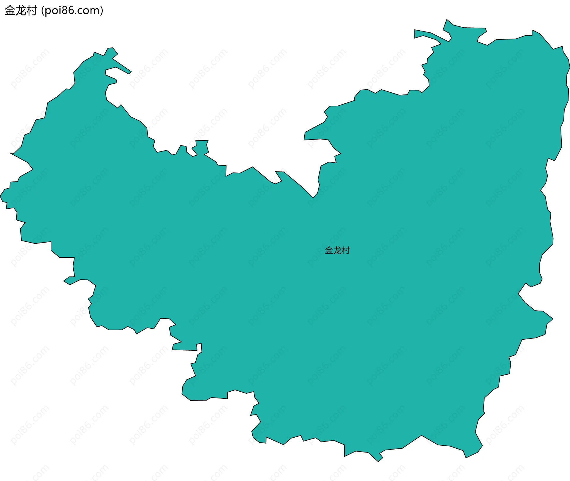 金龙村边界地图