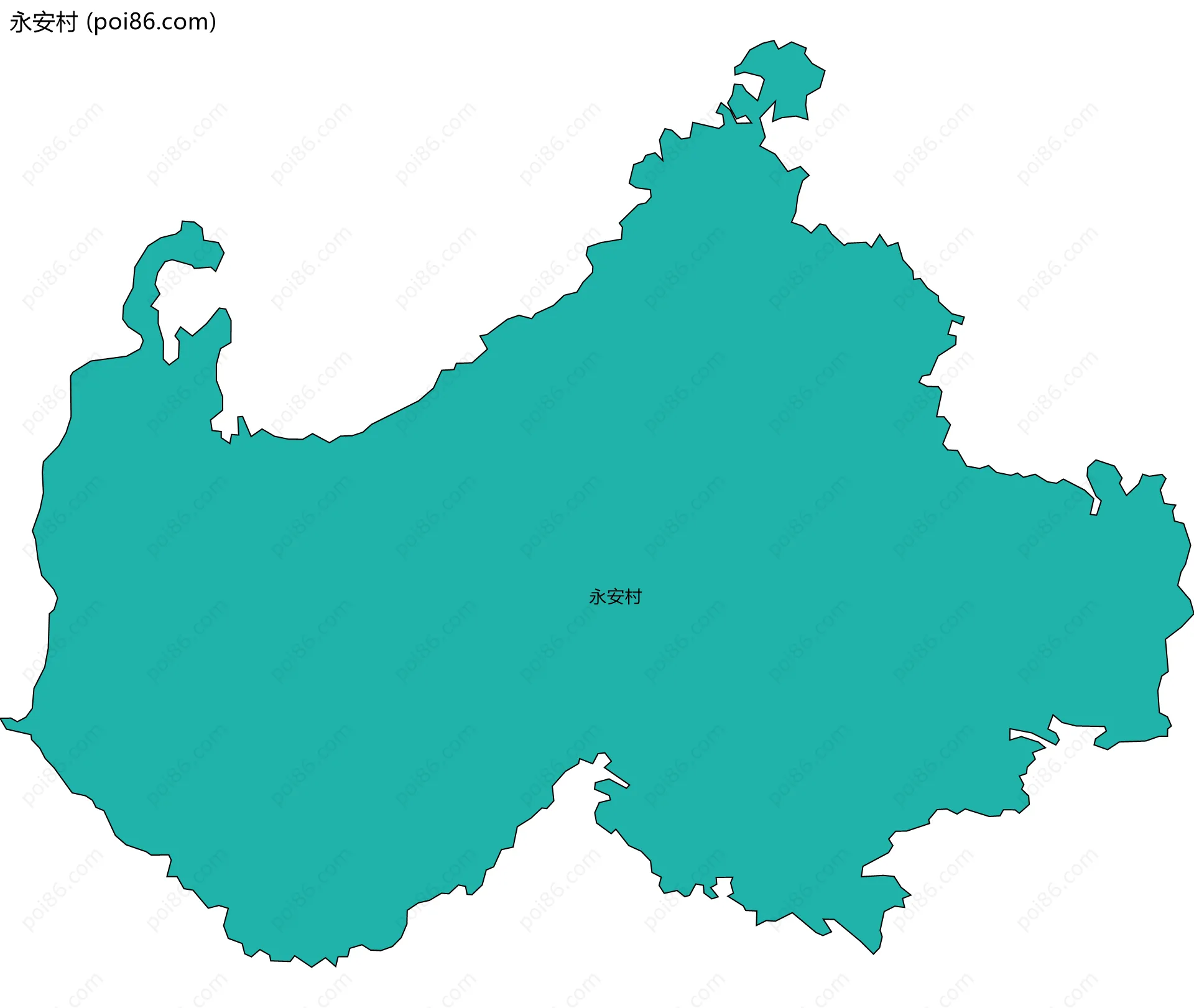 永安村边界地图