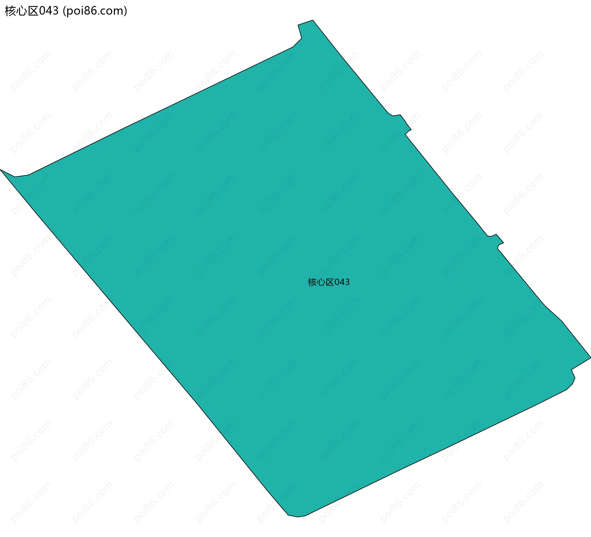 核心区043边界地图