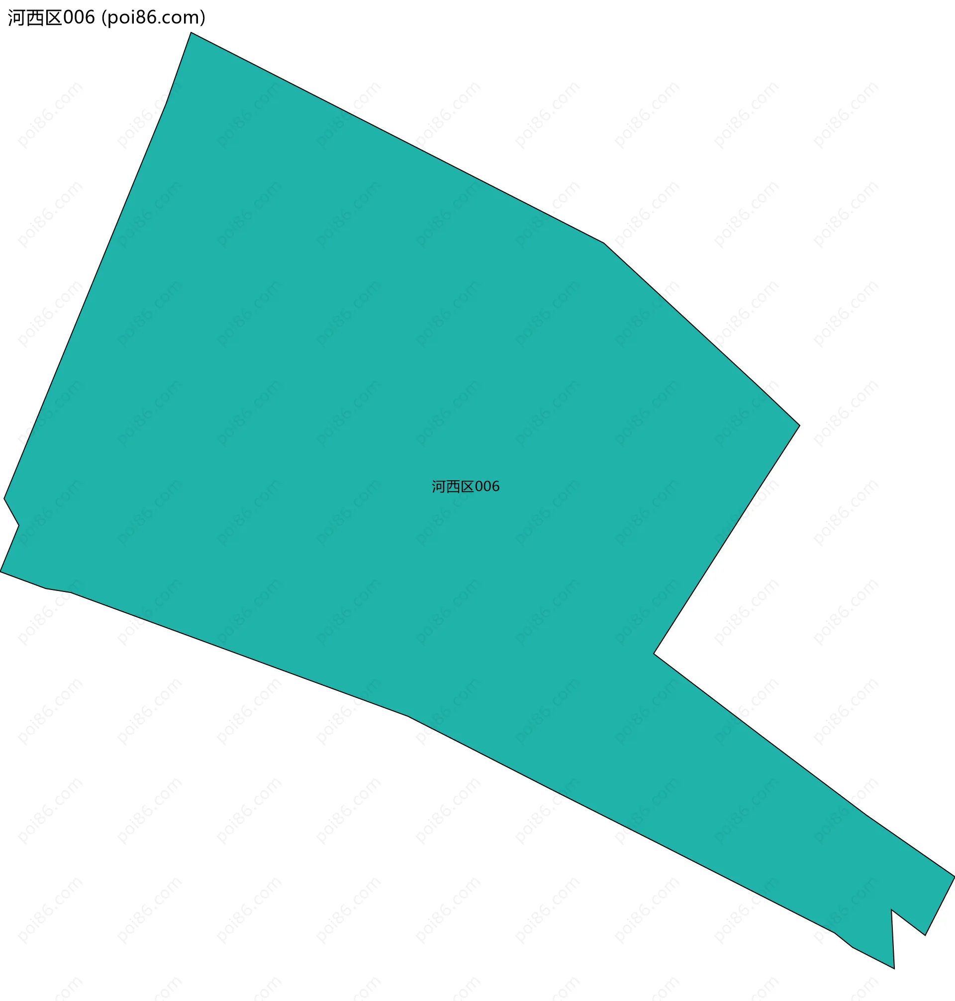 河西区006边界地图