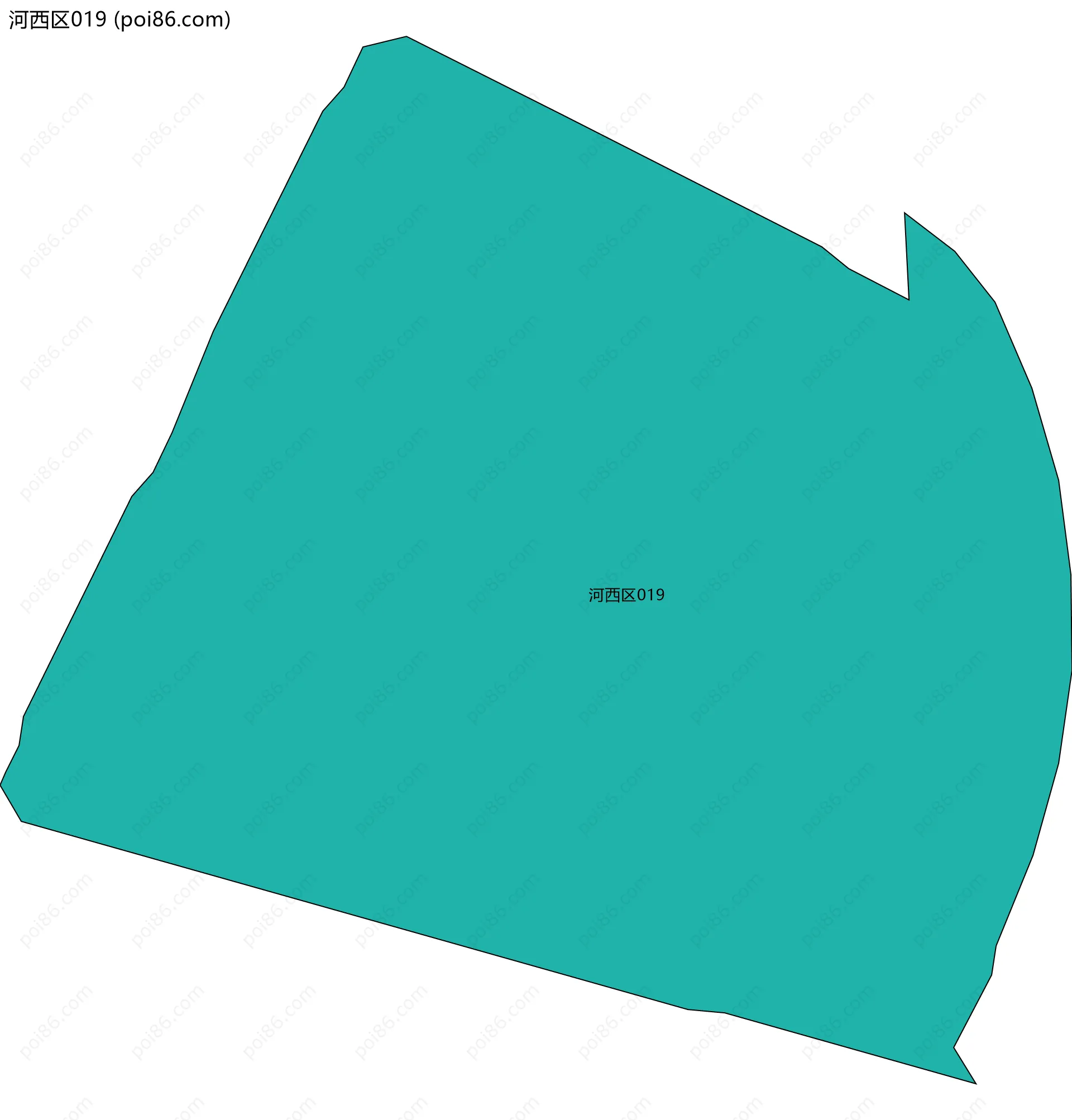 河西区019边界地图