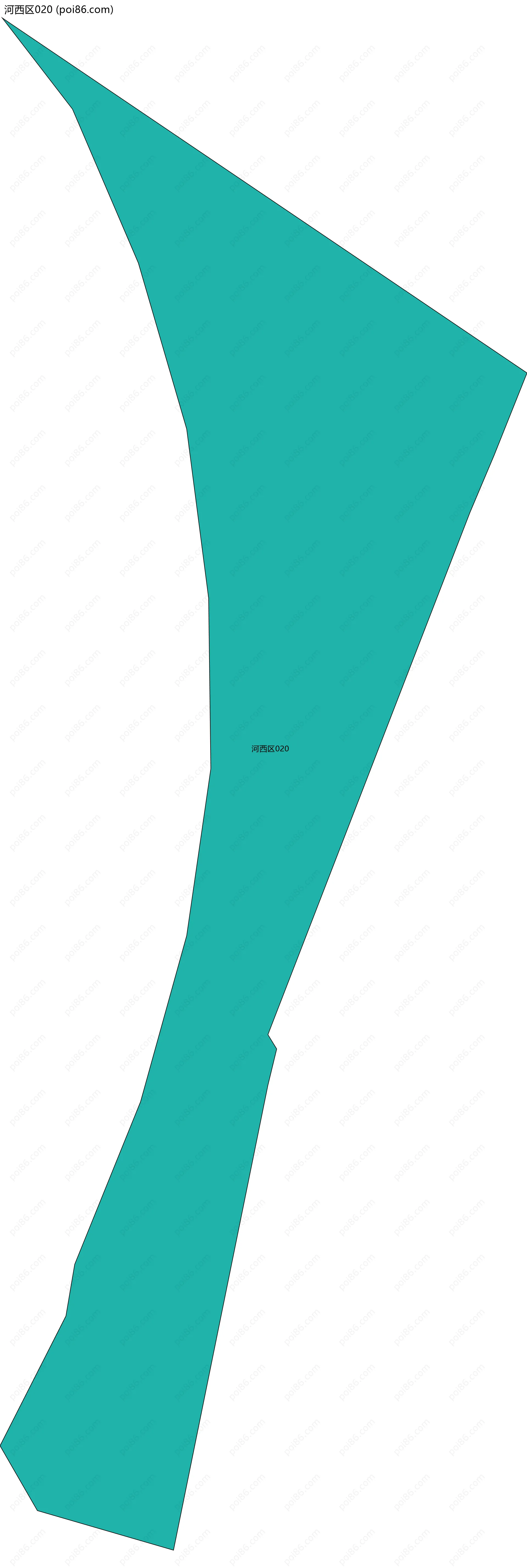 河西区020边界地图