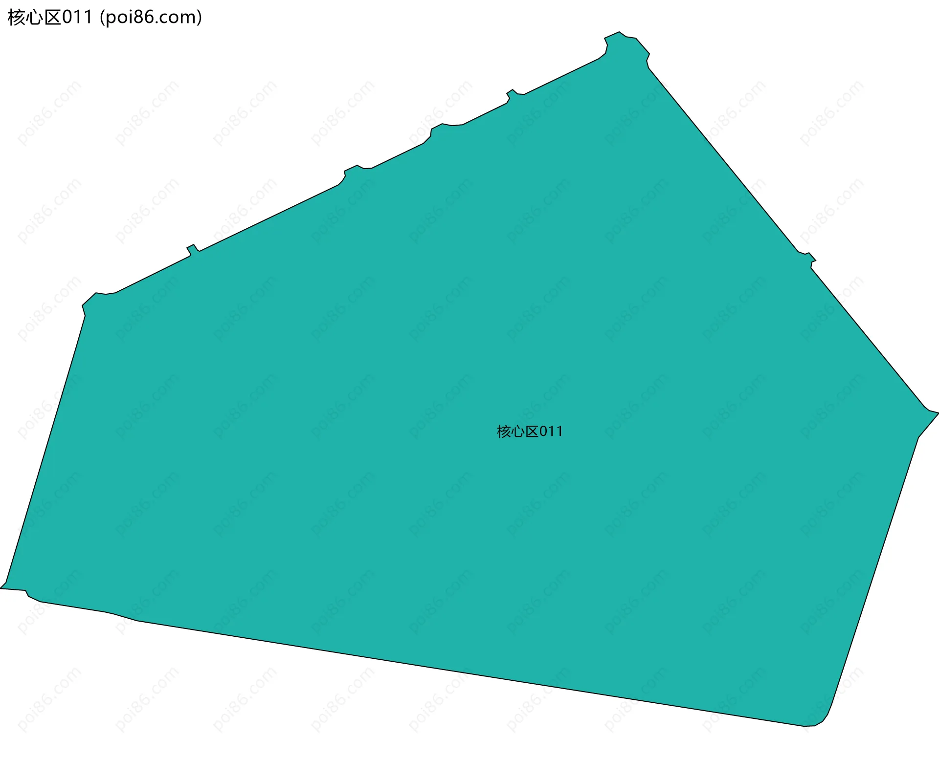 核心区011边界地图