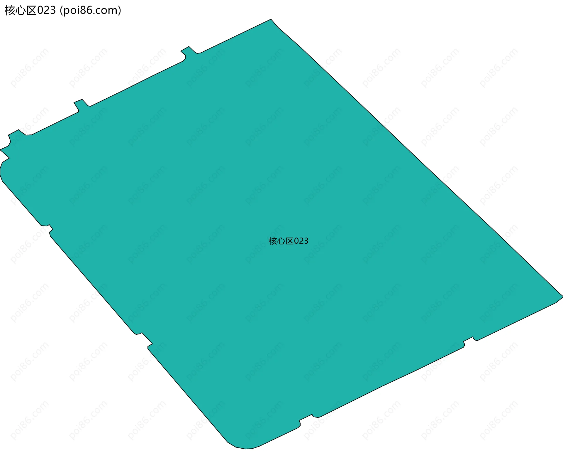 核心区023边界地图