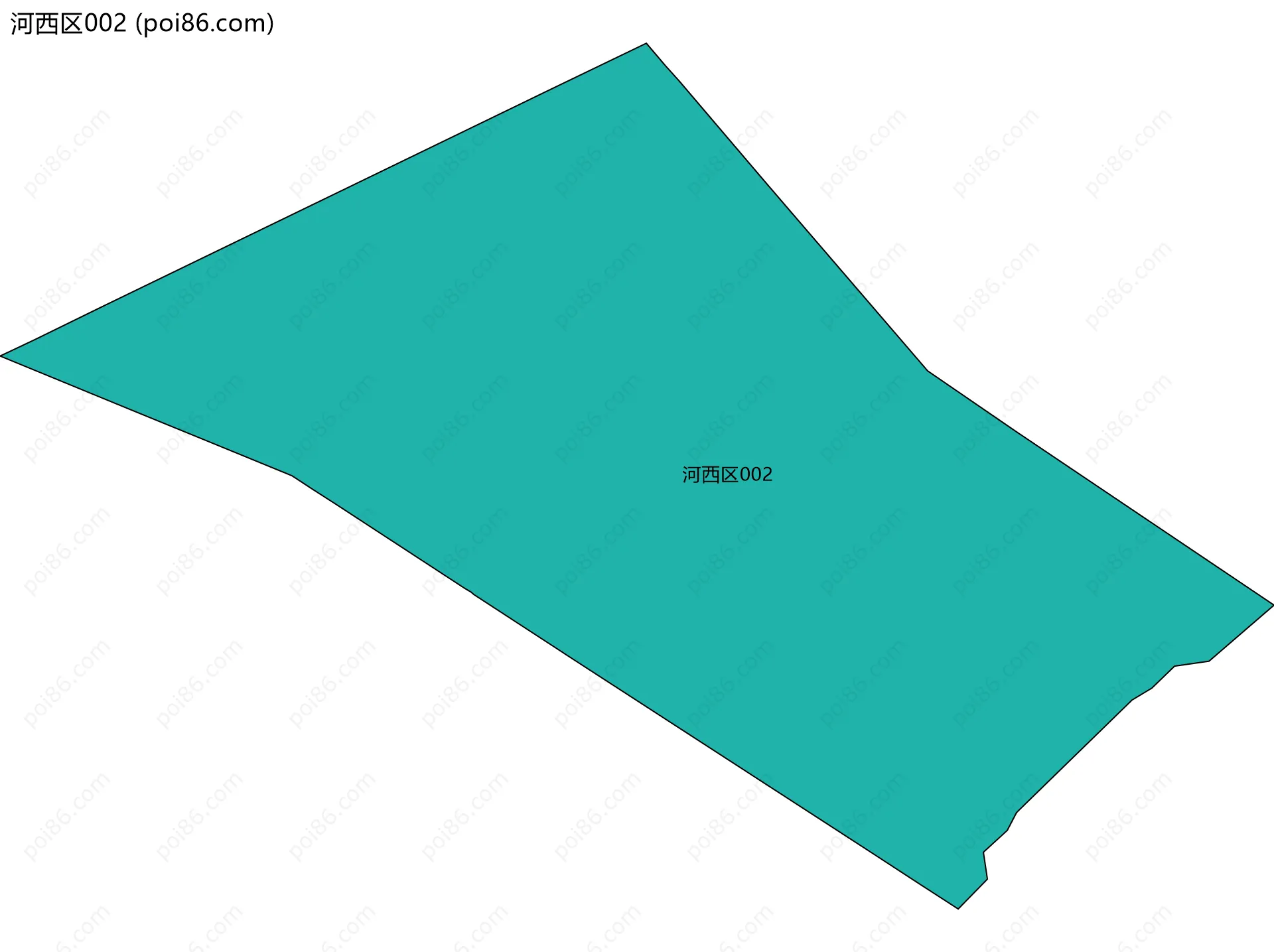 河西区002边界地图