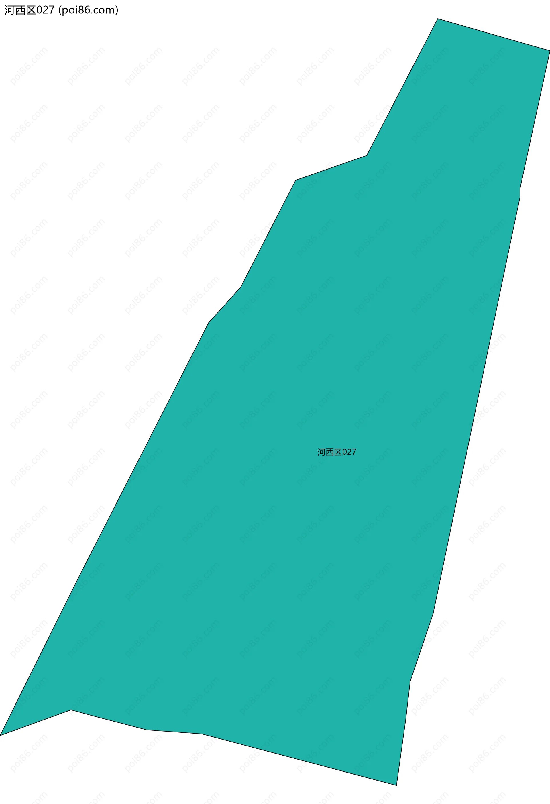 河西区027边界地图