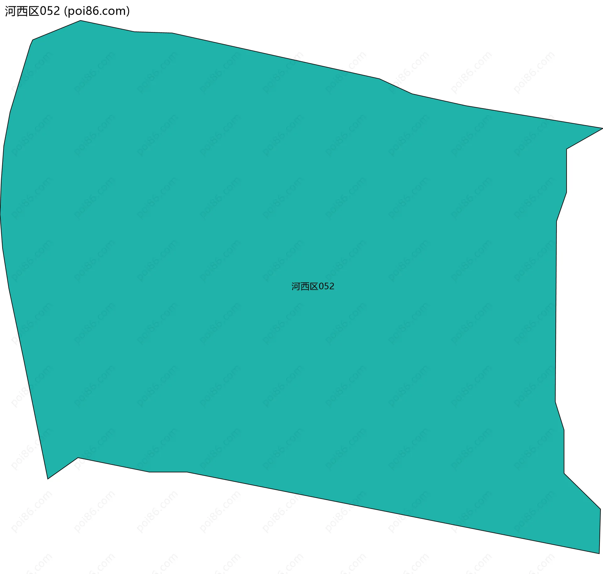 河西区052边界地图