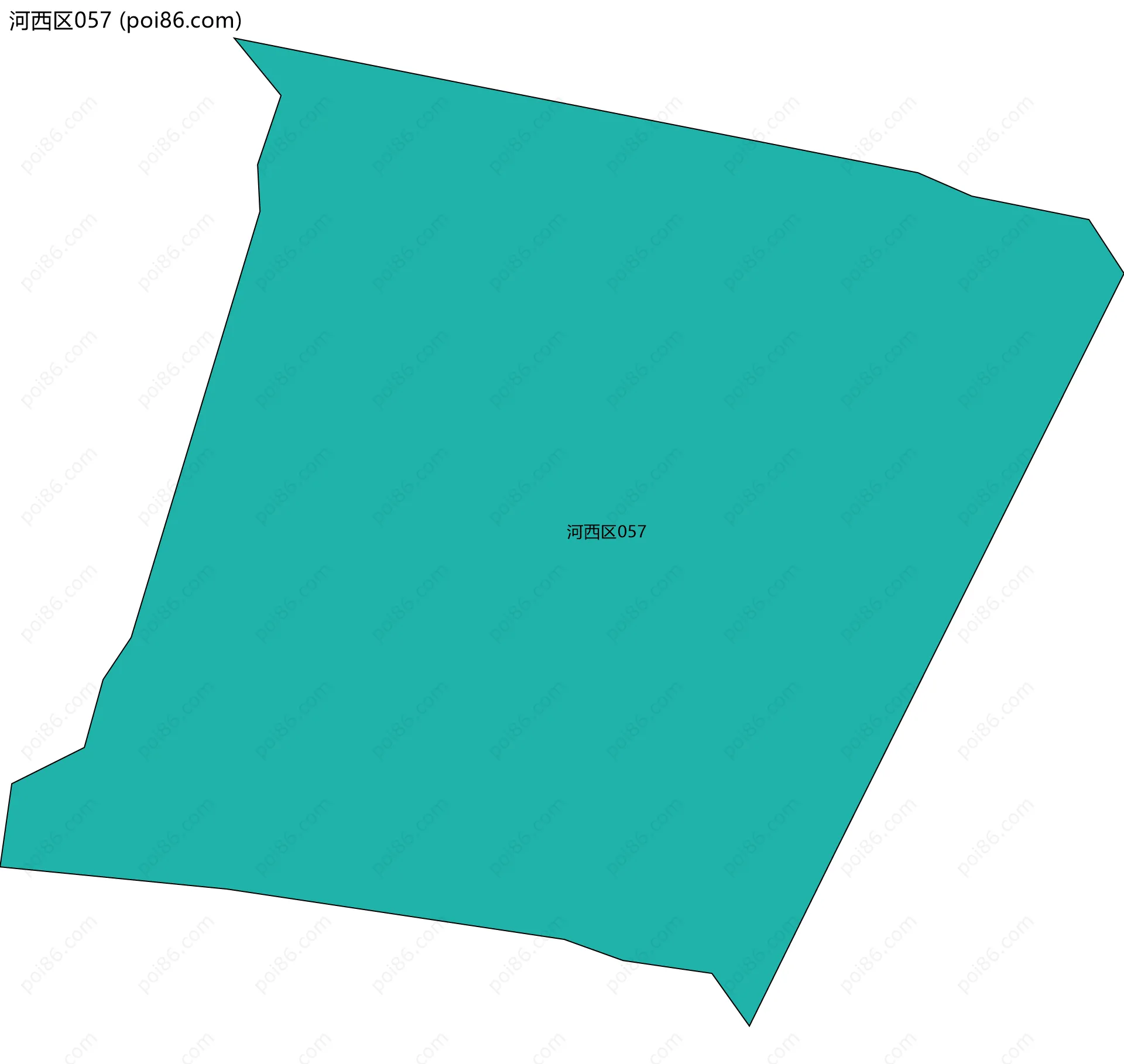 河西区057边界地图