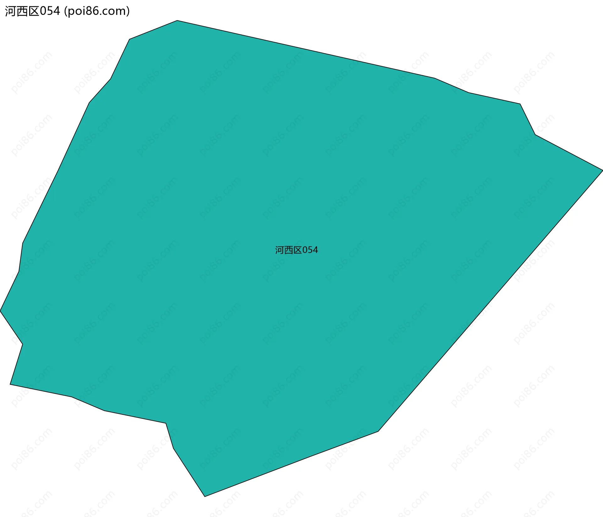 河西区054边界地图