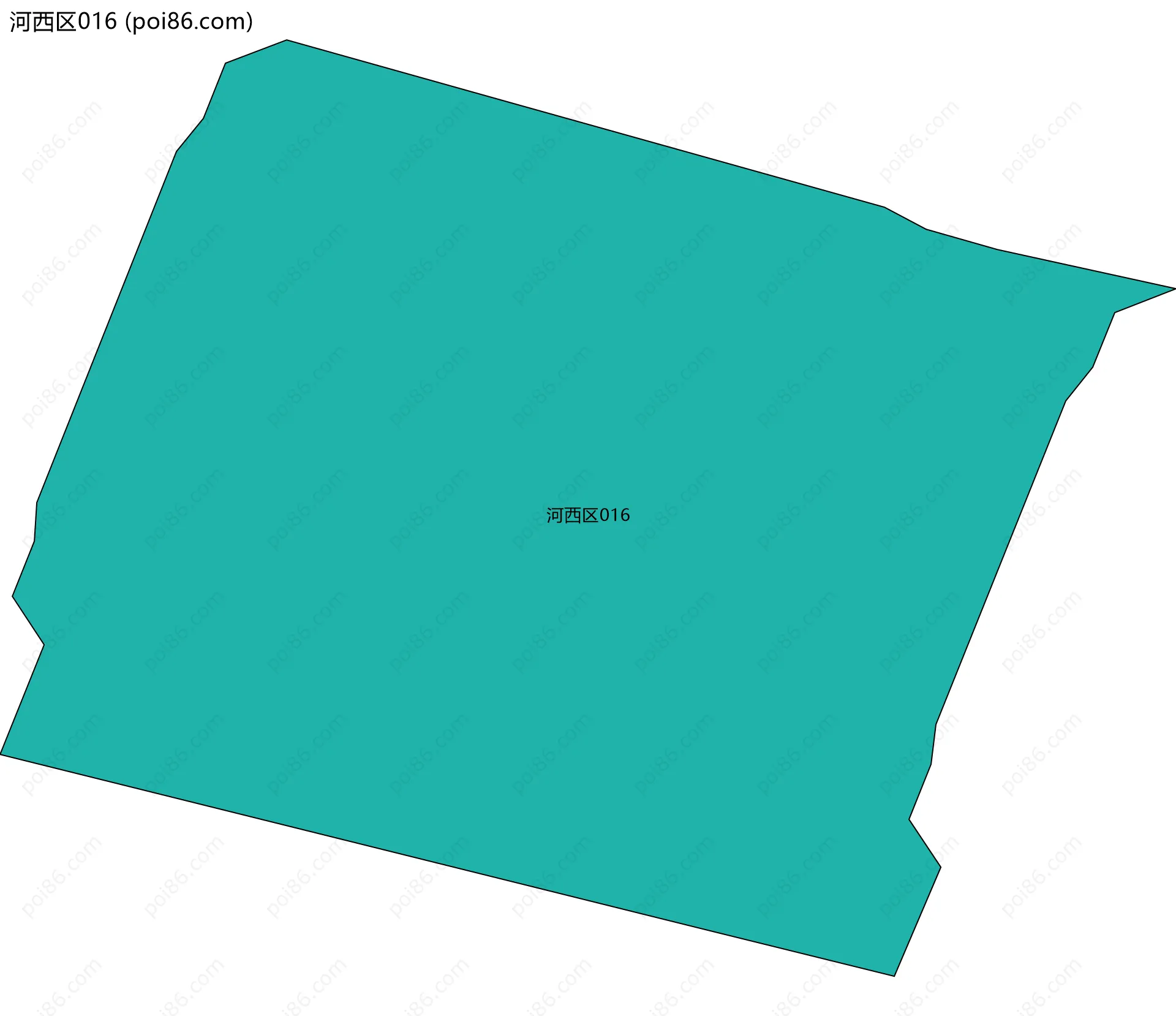 河西区016边界地图