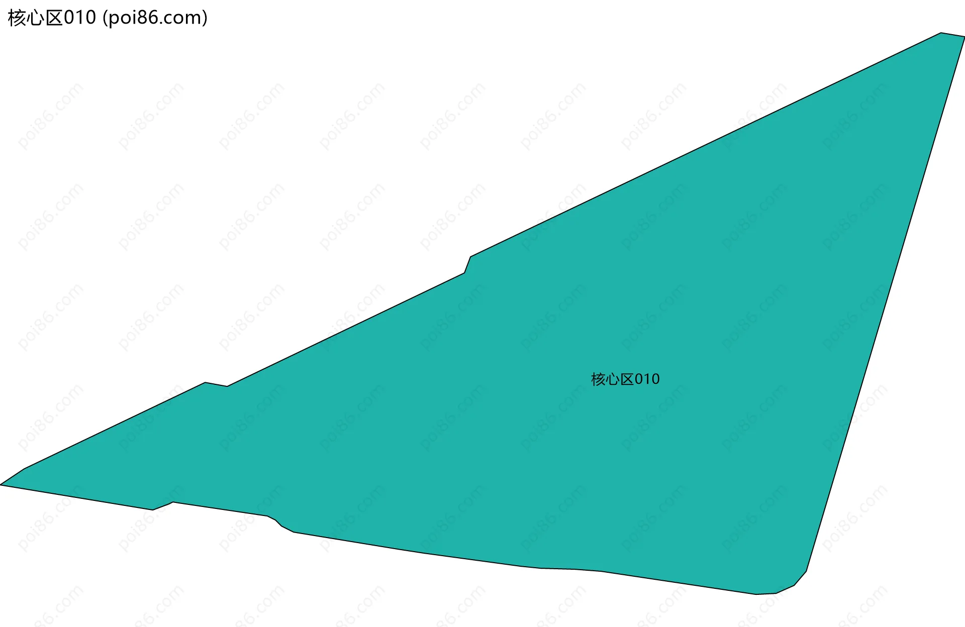 核心区010边界地图