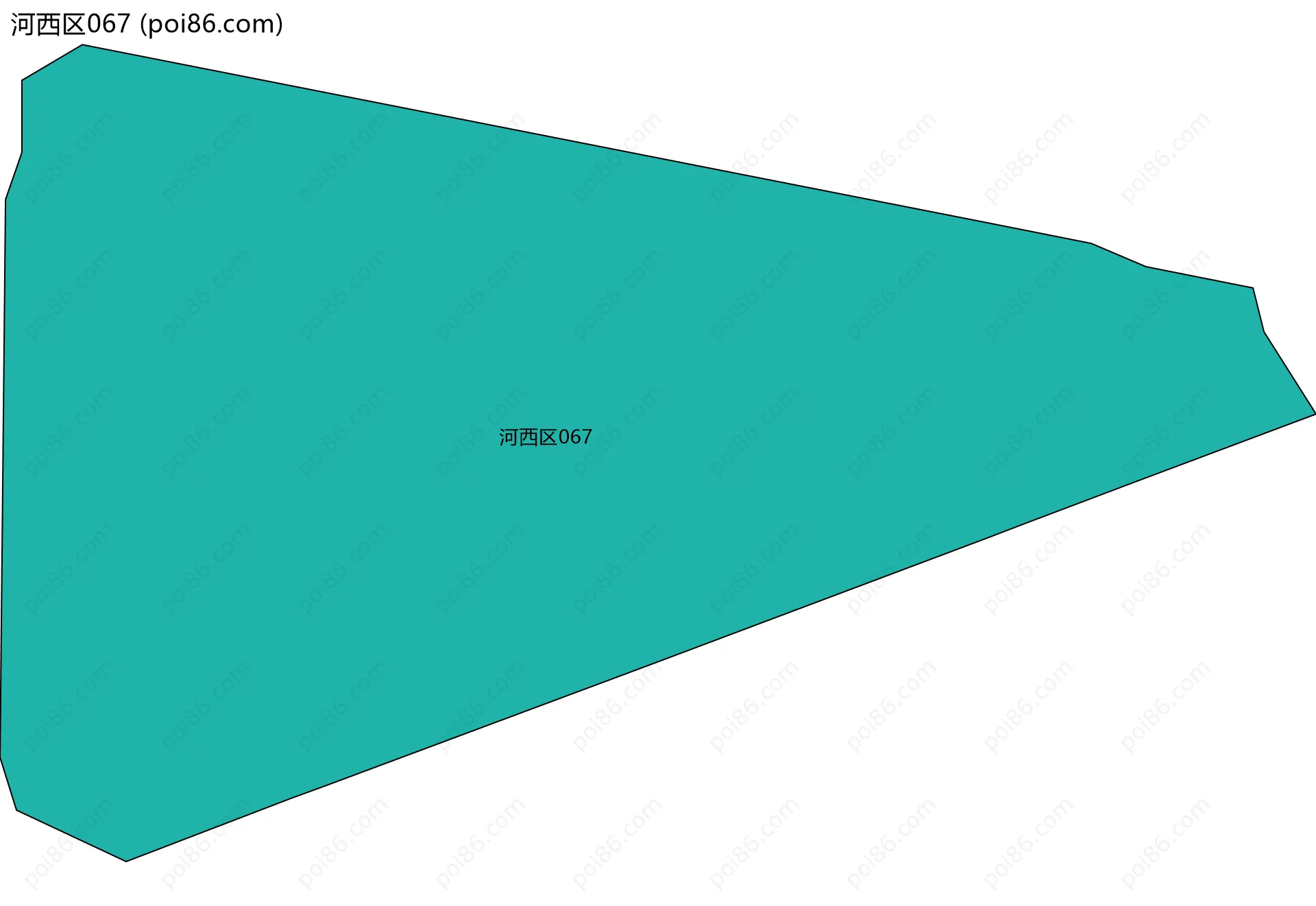河西区067边界地图
