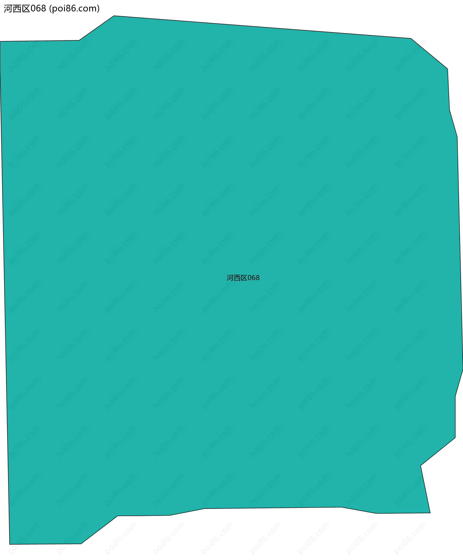河西区068边界地图