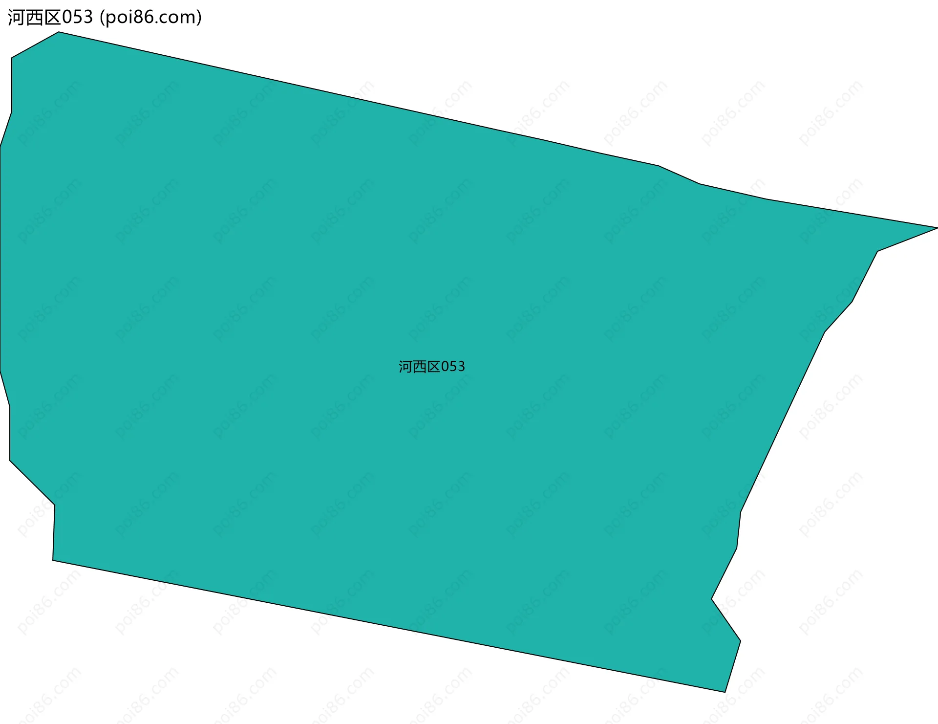 河西区053边界地图