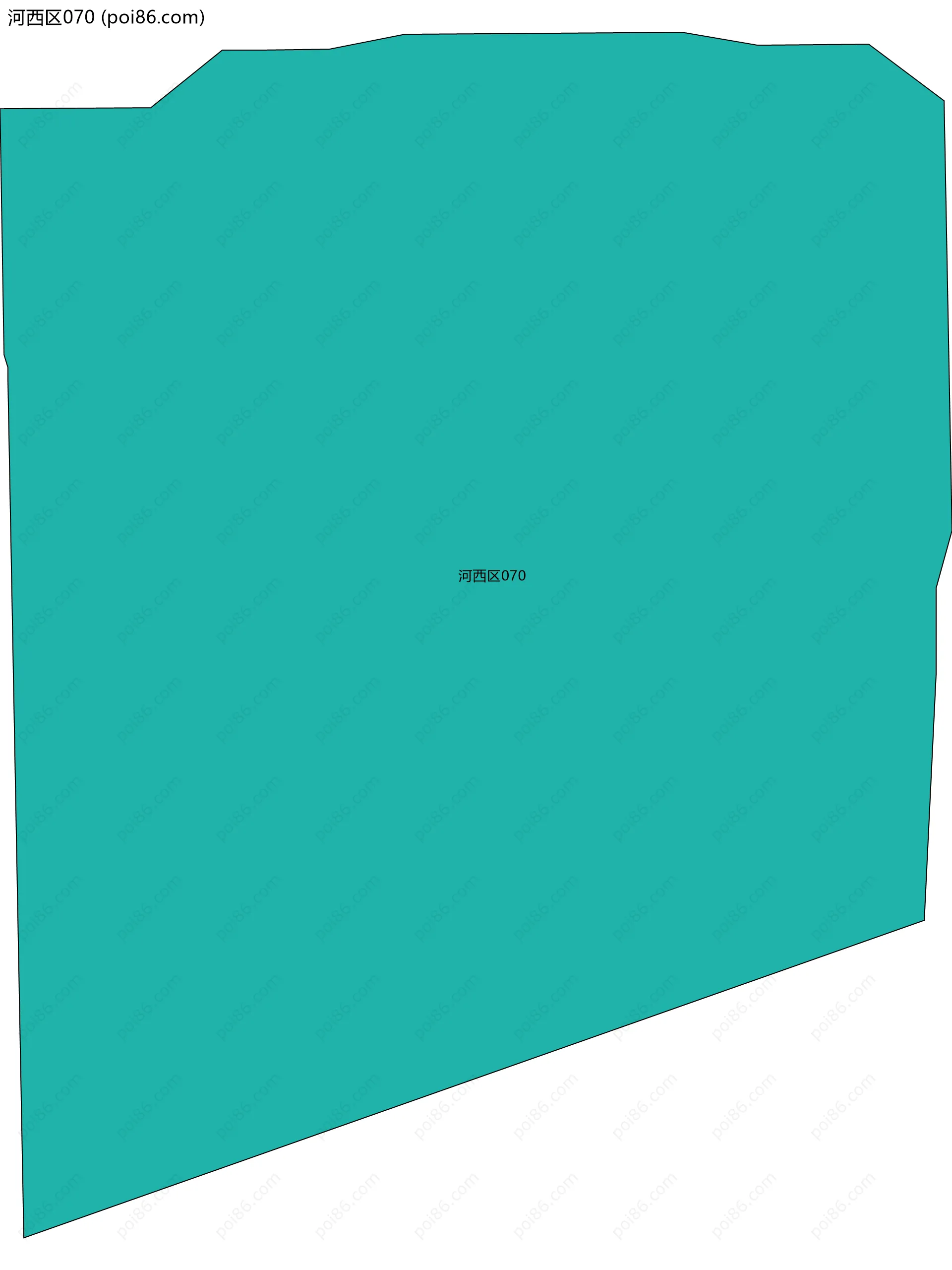 河西区070边界地图