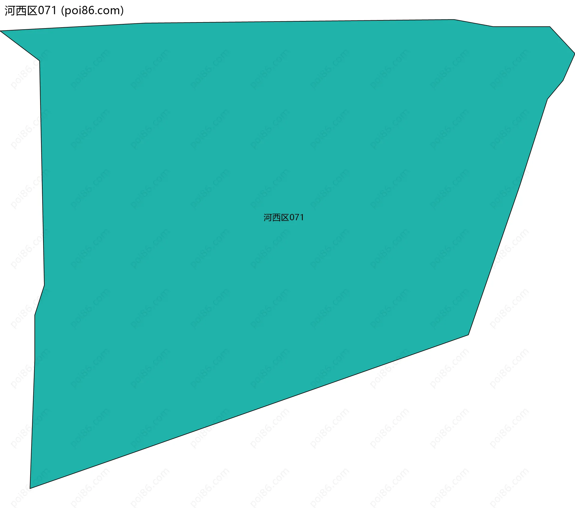 河西区071边界地图