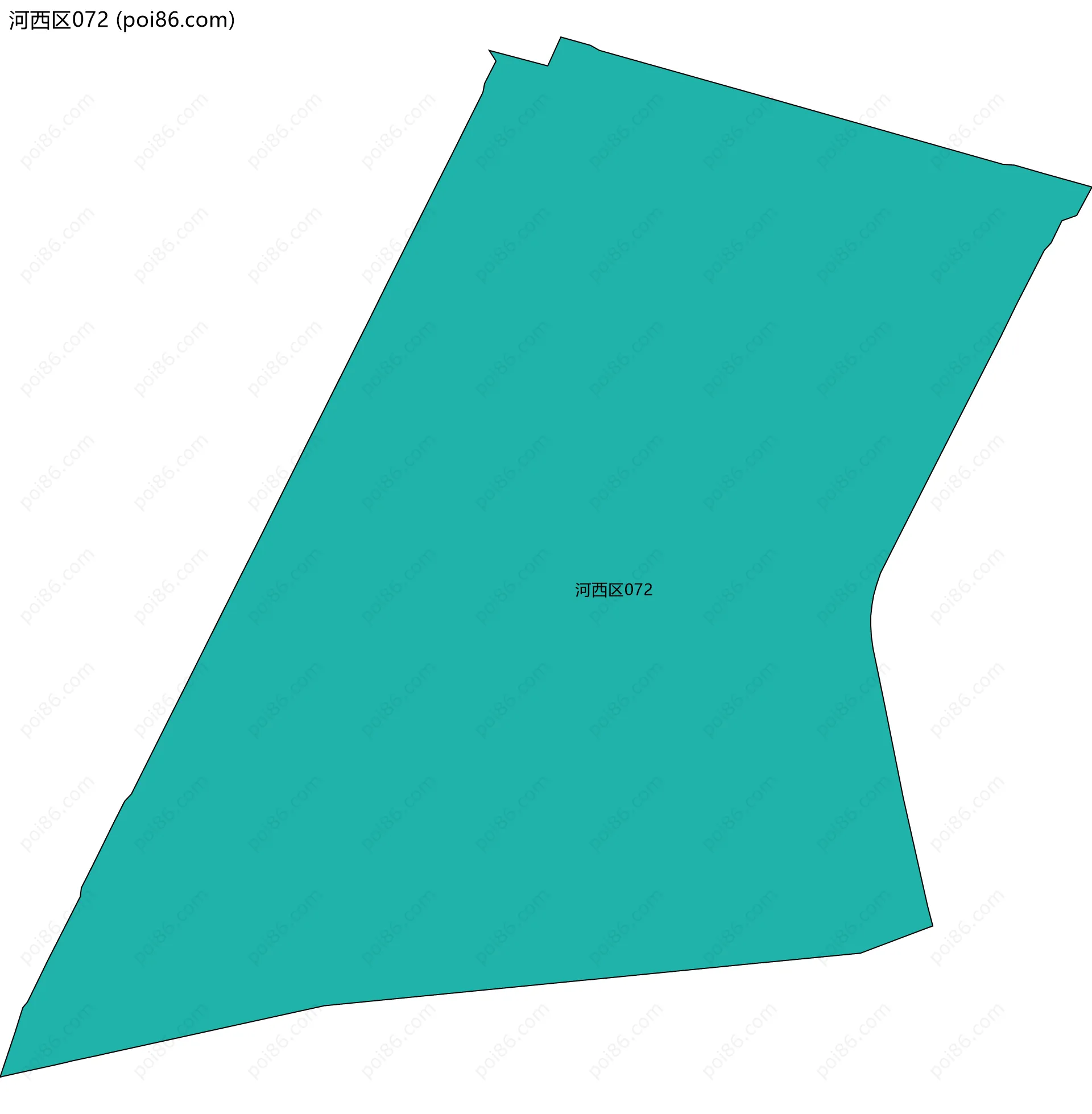 河西区072边界地图