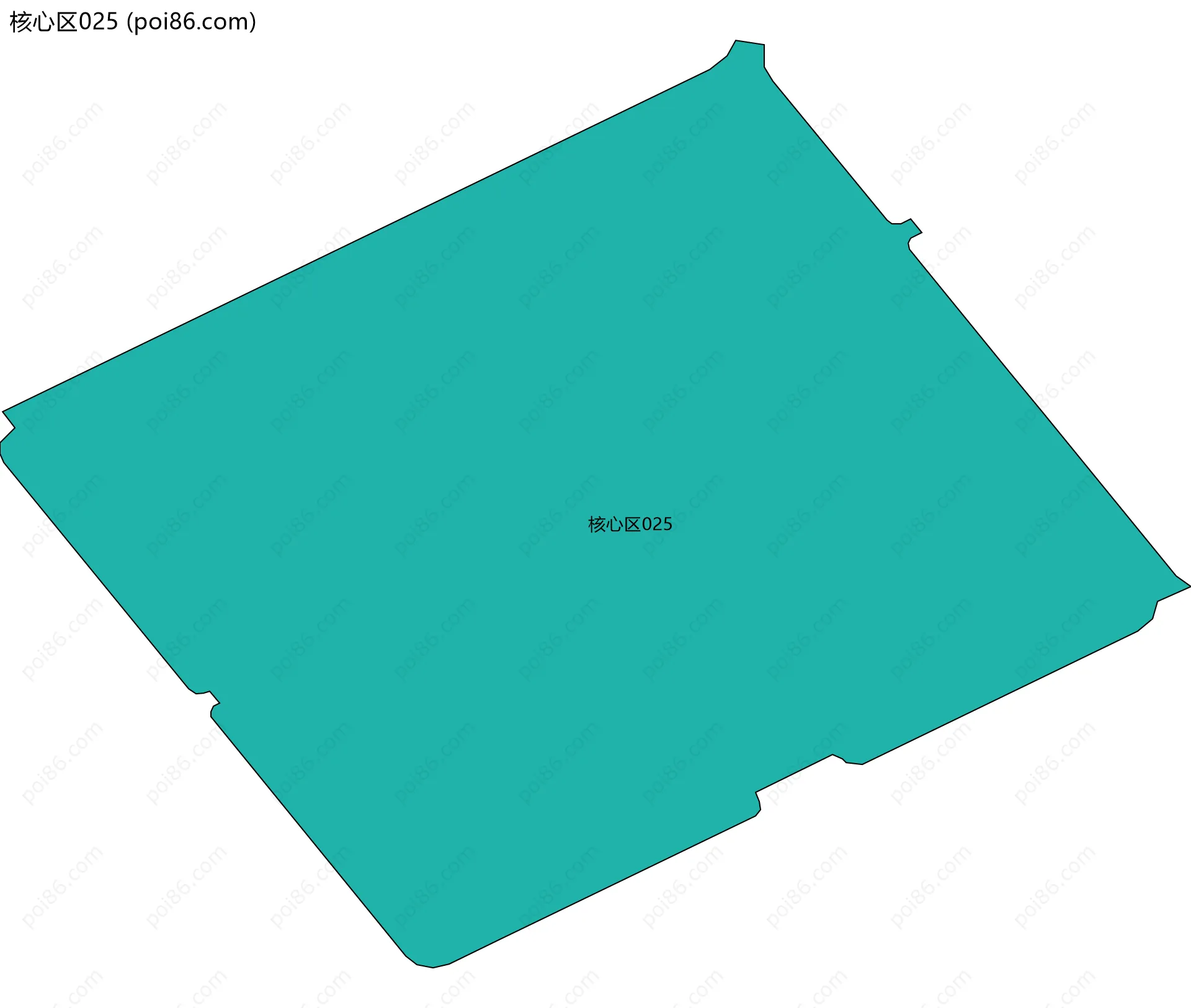 核心区025边界地图