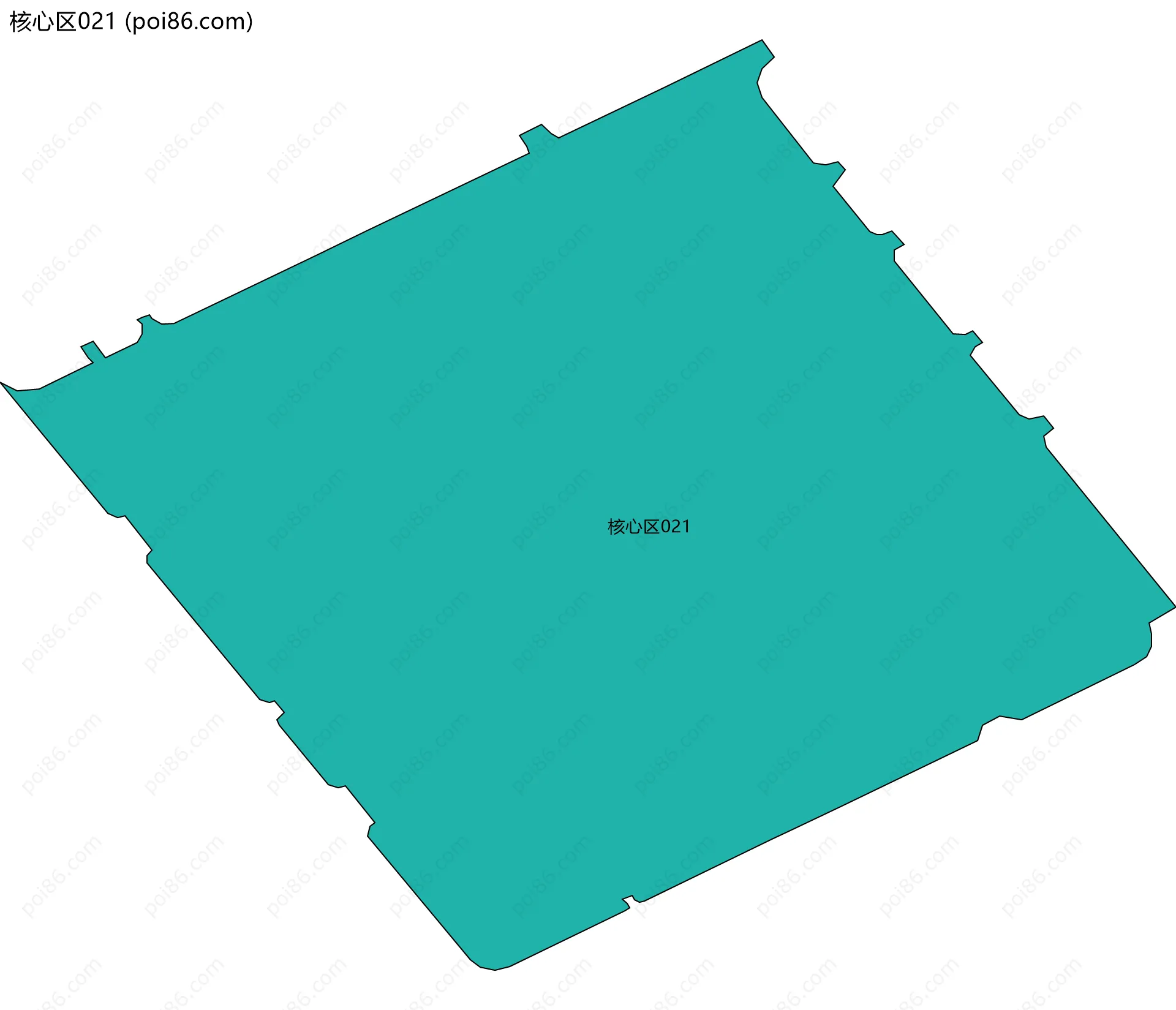 核心区021边界地图